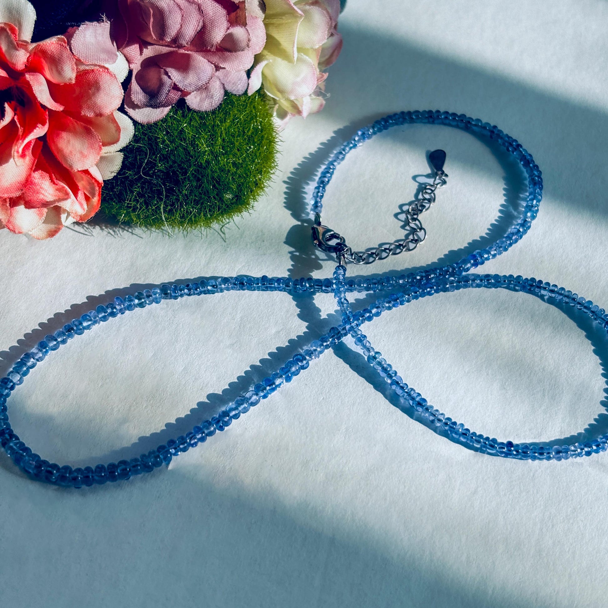 Tanzanite Sterling Silver Choker Necklace