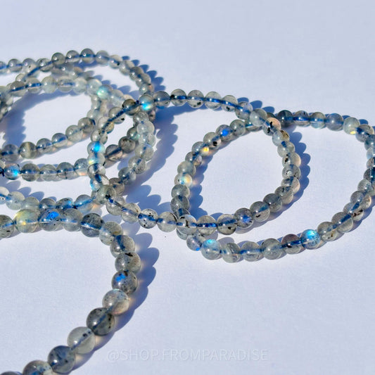 Labradorite Bracelet Rainbow Flash Labradorite Natural Unisex Bracelet Purple Flash Labradorite Jewelry Labradorite Multicolor