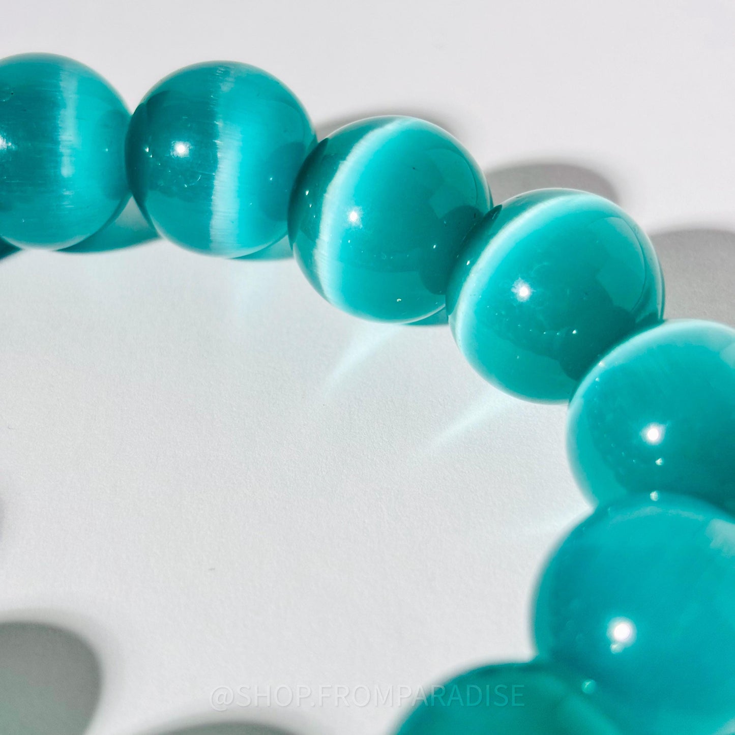 BLUE SELENITE Satin Spar Crystal Stretch Bracelet
