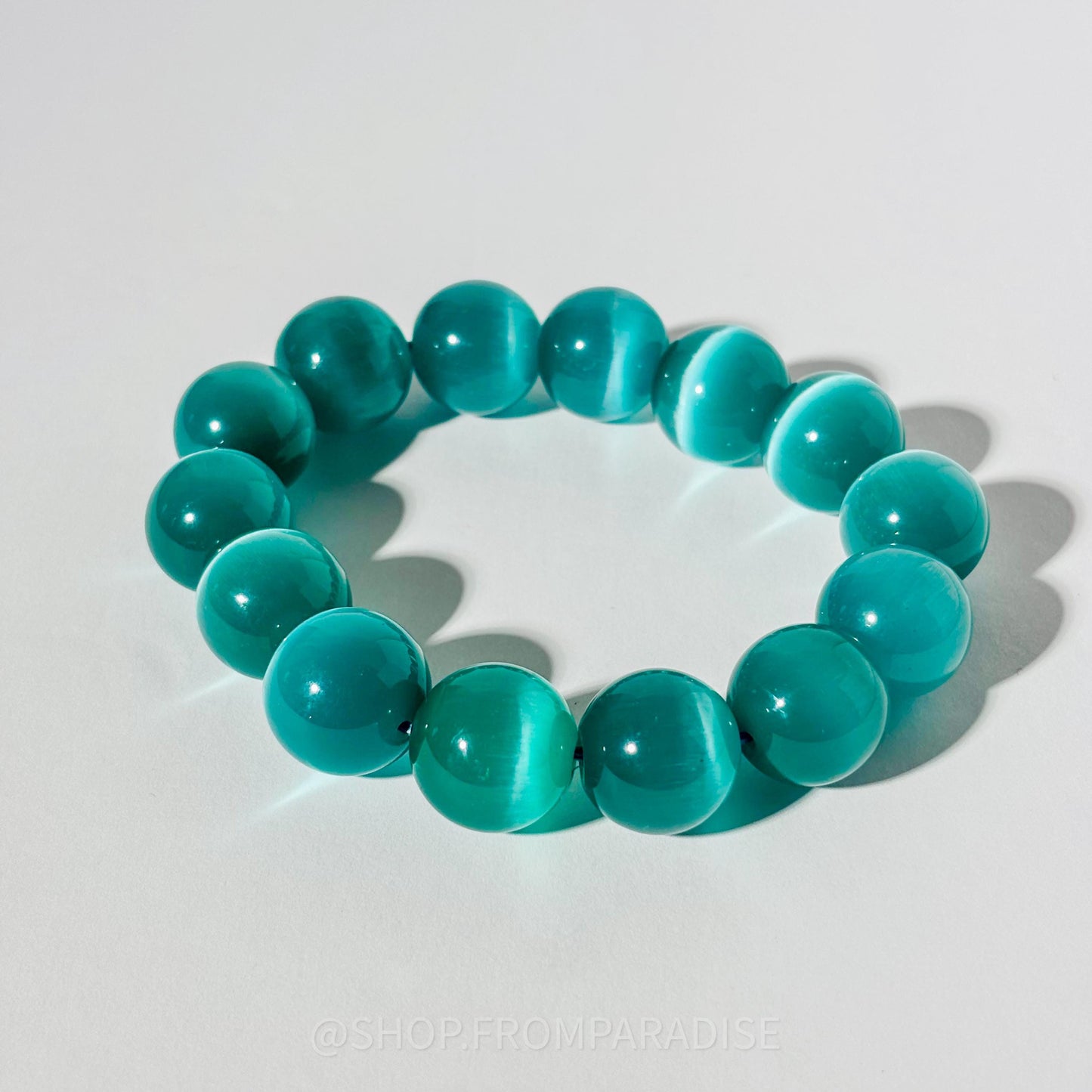 BLUE SELENITE Satin Spar Crystal Stretch Bracelet