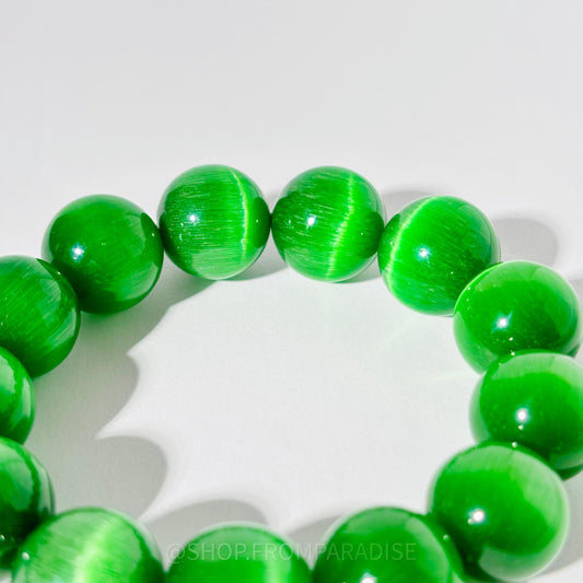 GREEN SELENITE Crystal Stretch Bracelet