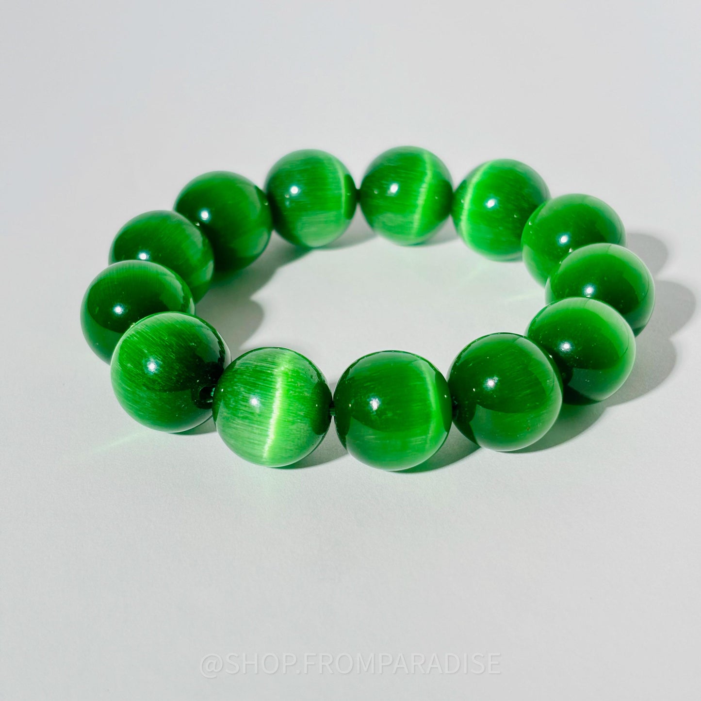 GREEN SELENITE Crystal Stretch Bracelet