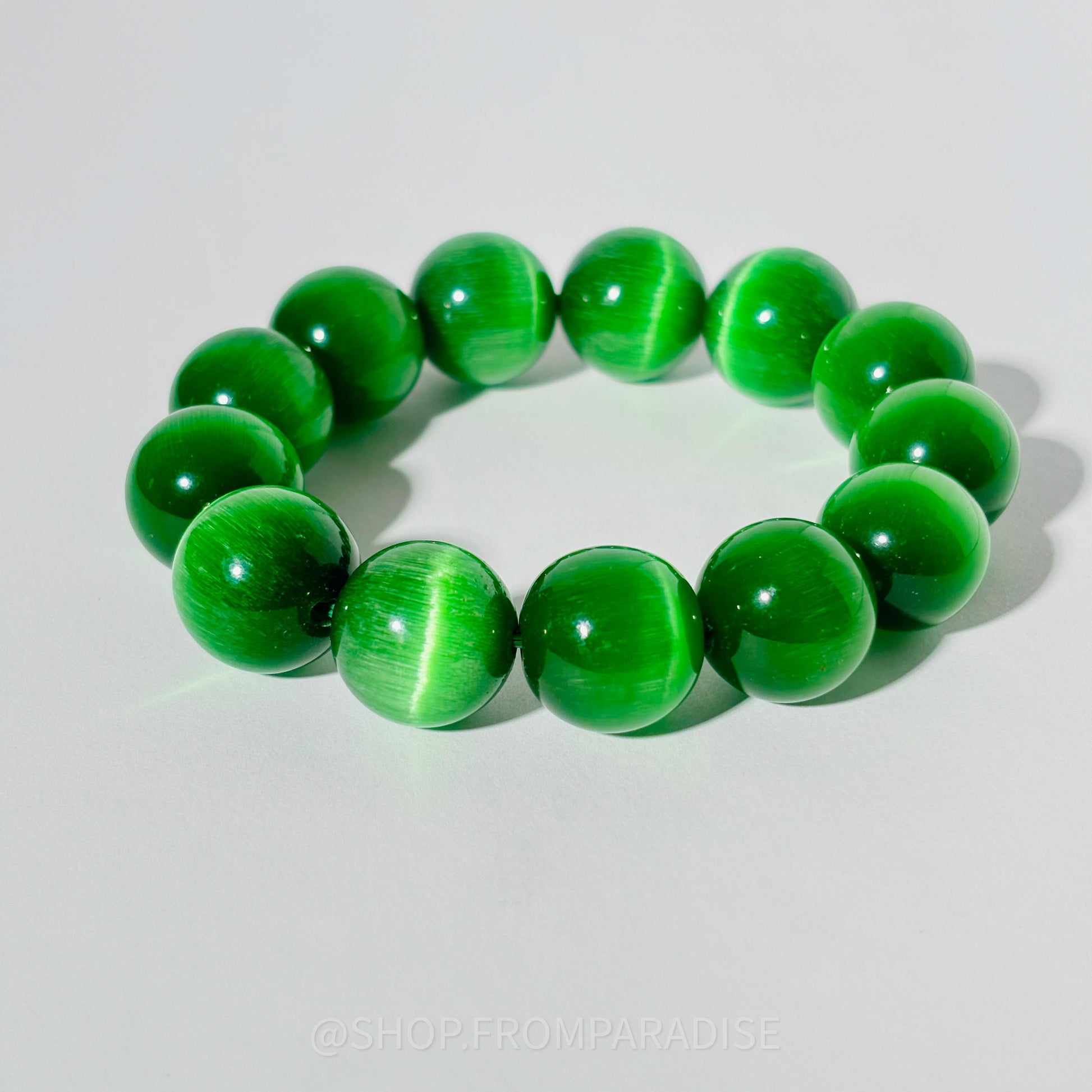 GREEN SELENITE Crystal Stretch Bracelet
