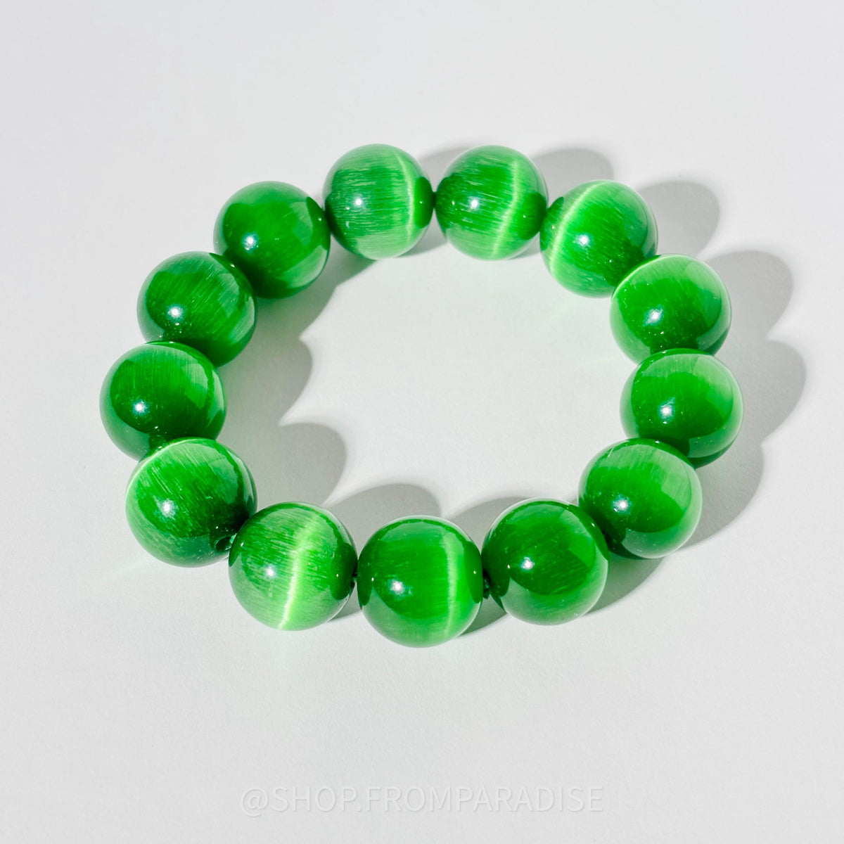 GREEN SELENITE Crystal Stretch Bracelet