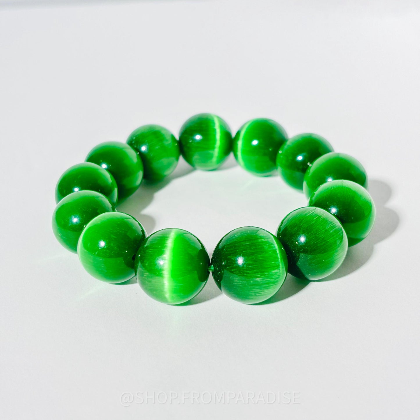 GREEN SELENITE Crystal Stretch Bracelet