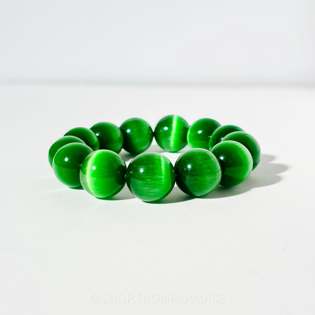 GREEN SELENITE Crystal Stretch Bracelet