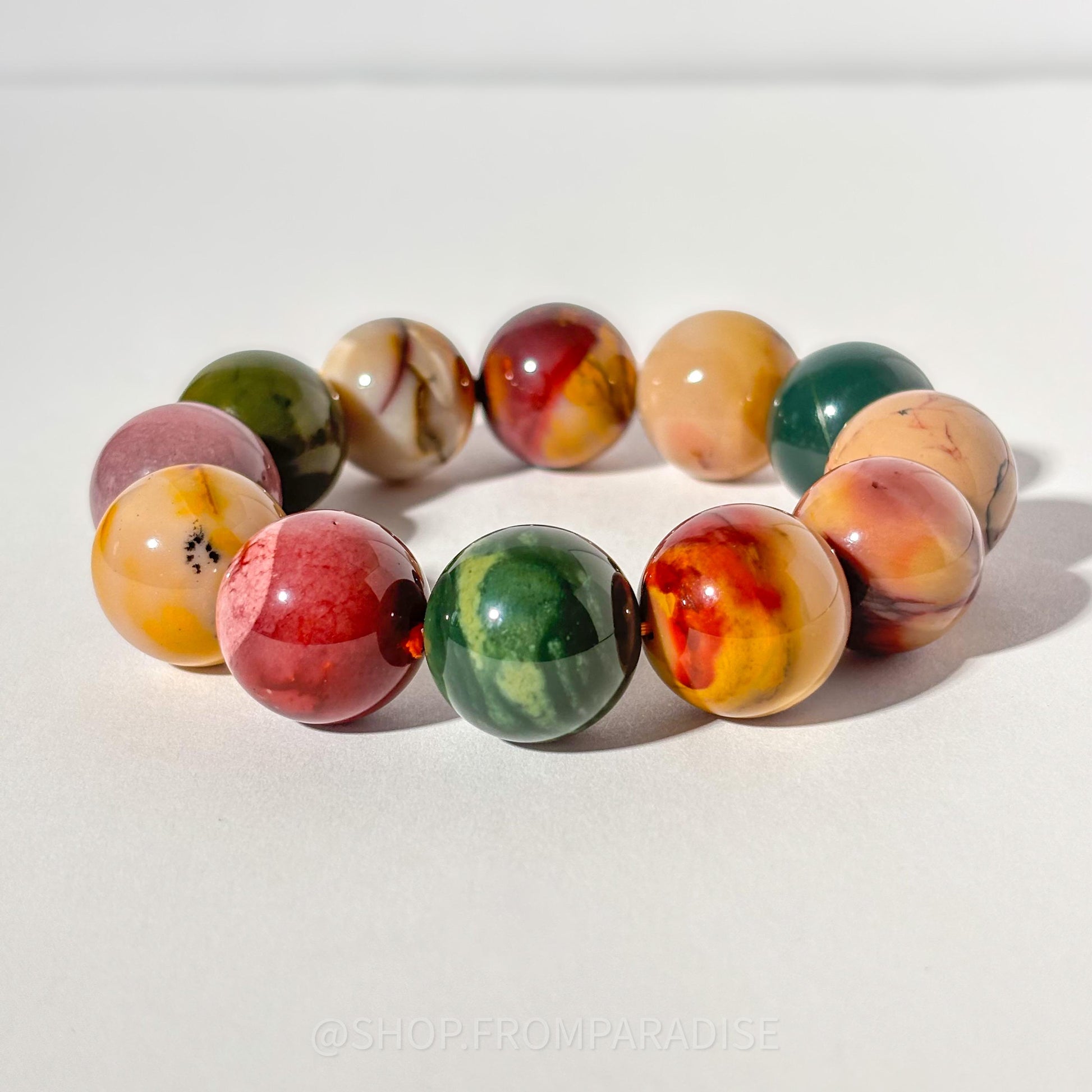 MOOKAITE JASPER Large Crystal Bracelet