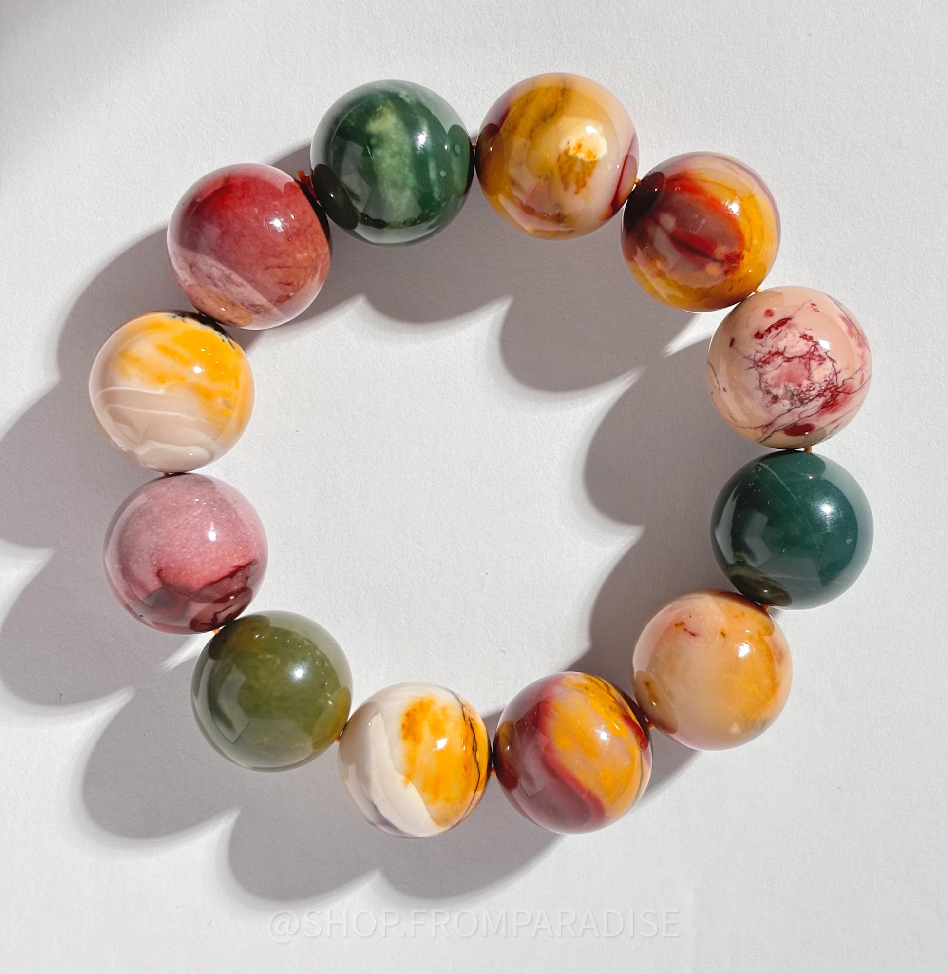 MOOKAITE JASPER Large Crystal Bracelet
