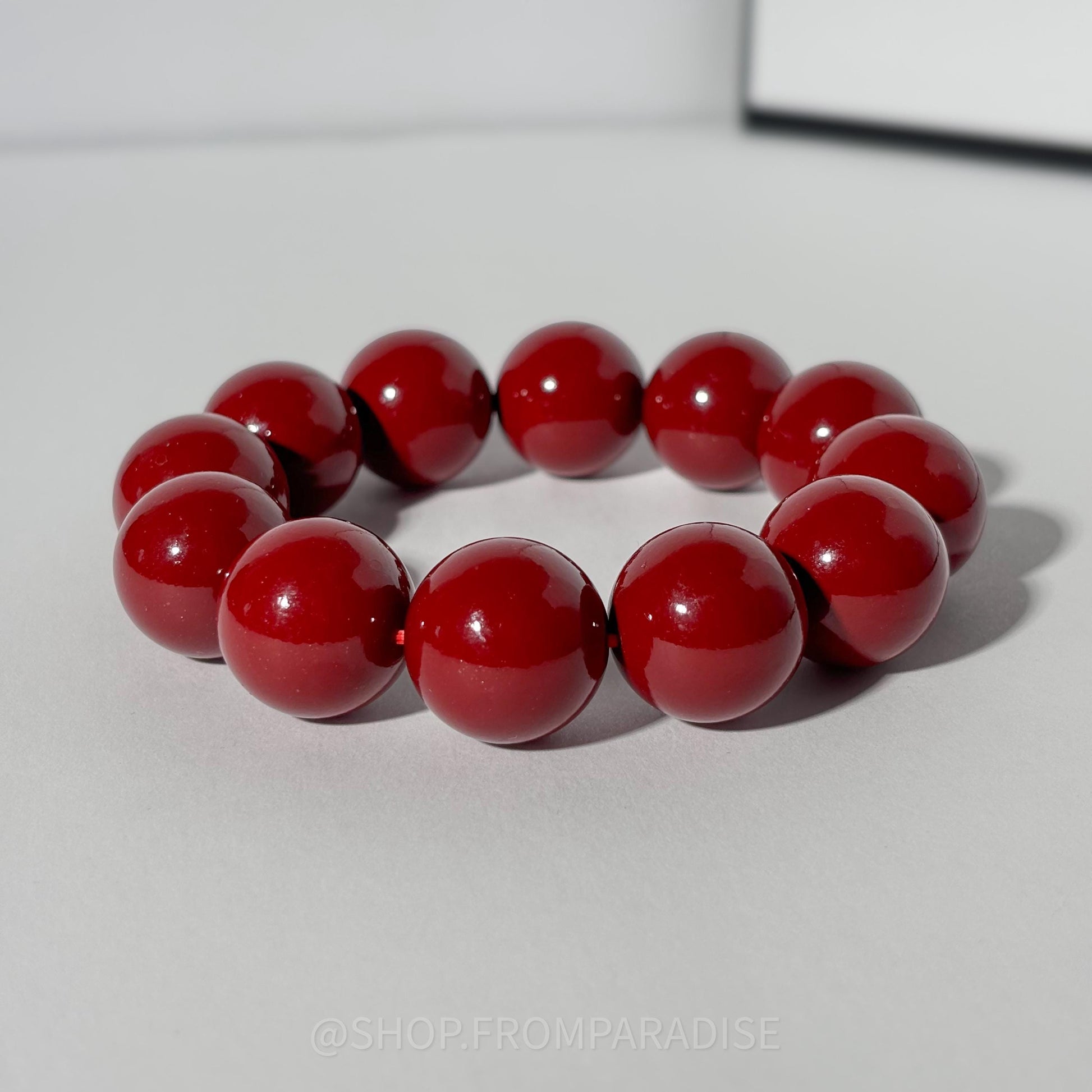 CINNABAR Large Crystal Stretch Bracelet