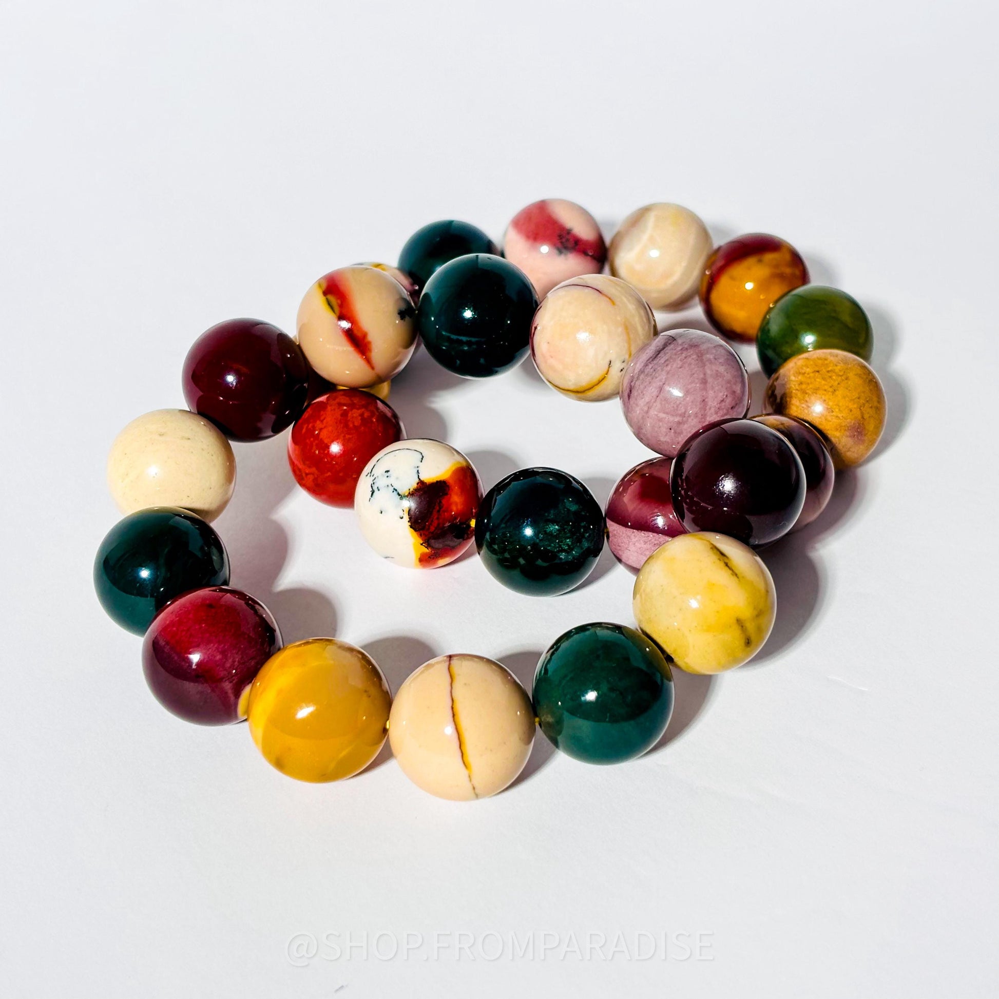 MOOKAITE JASPER Large Crystal Bracelet