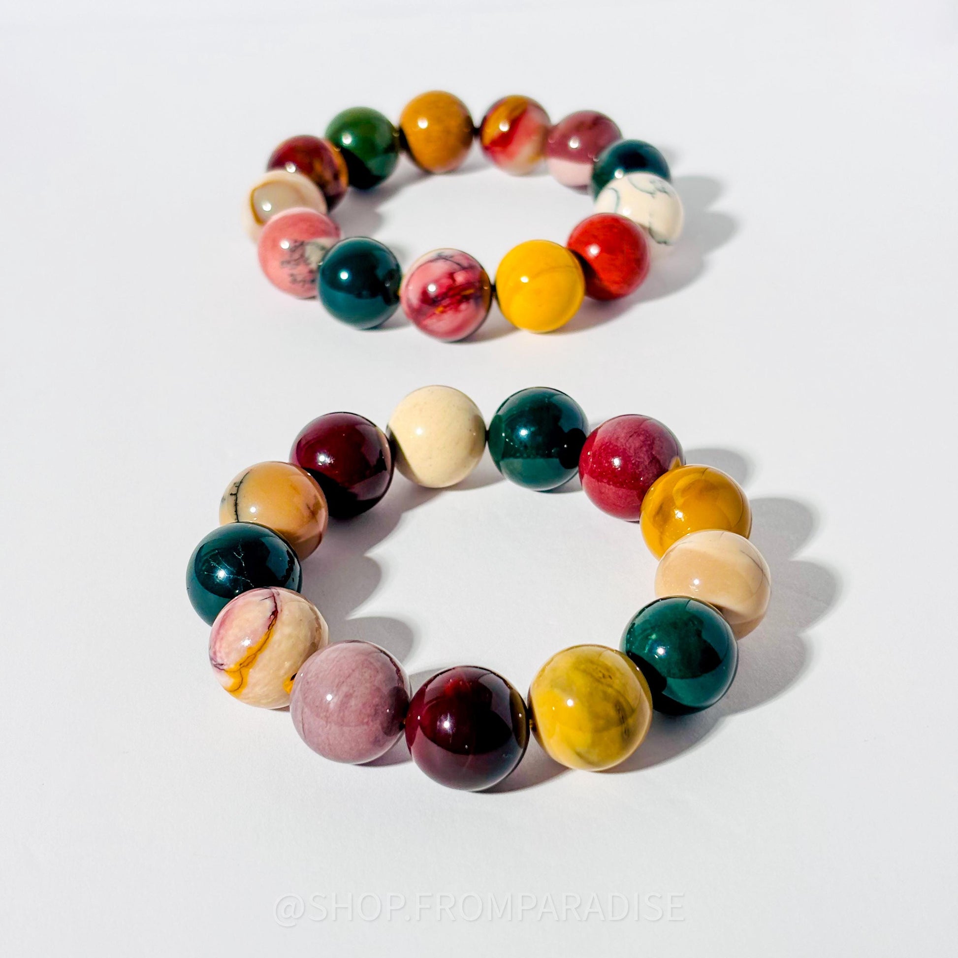 MOOKAITE JASPER Large Crystal Bracelet