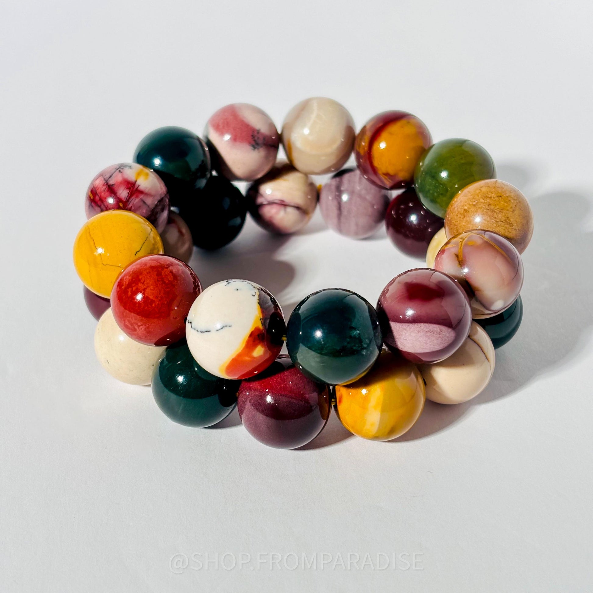 MOOKAITE JASPER Large Crystal Bracelet