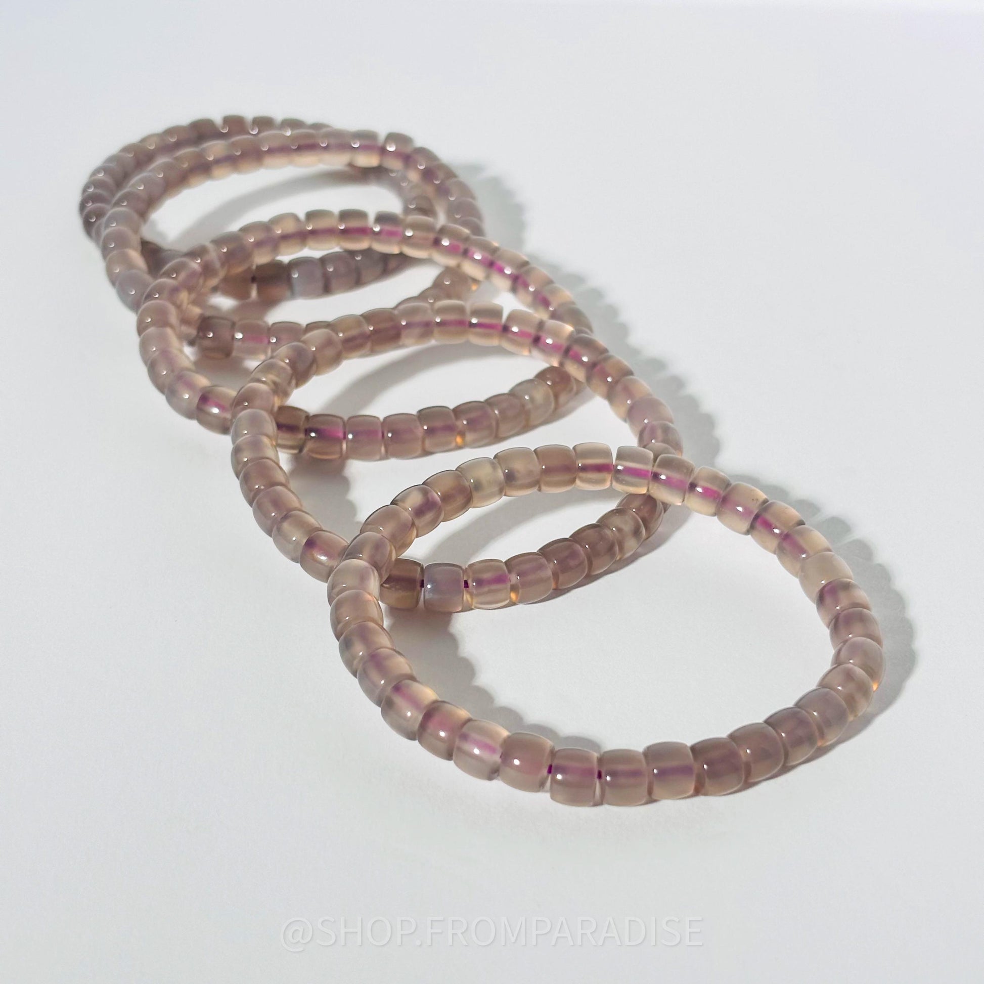 Purple Chalcedony Crystal Bracelet