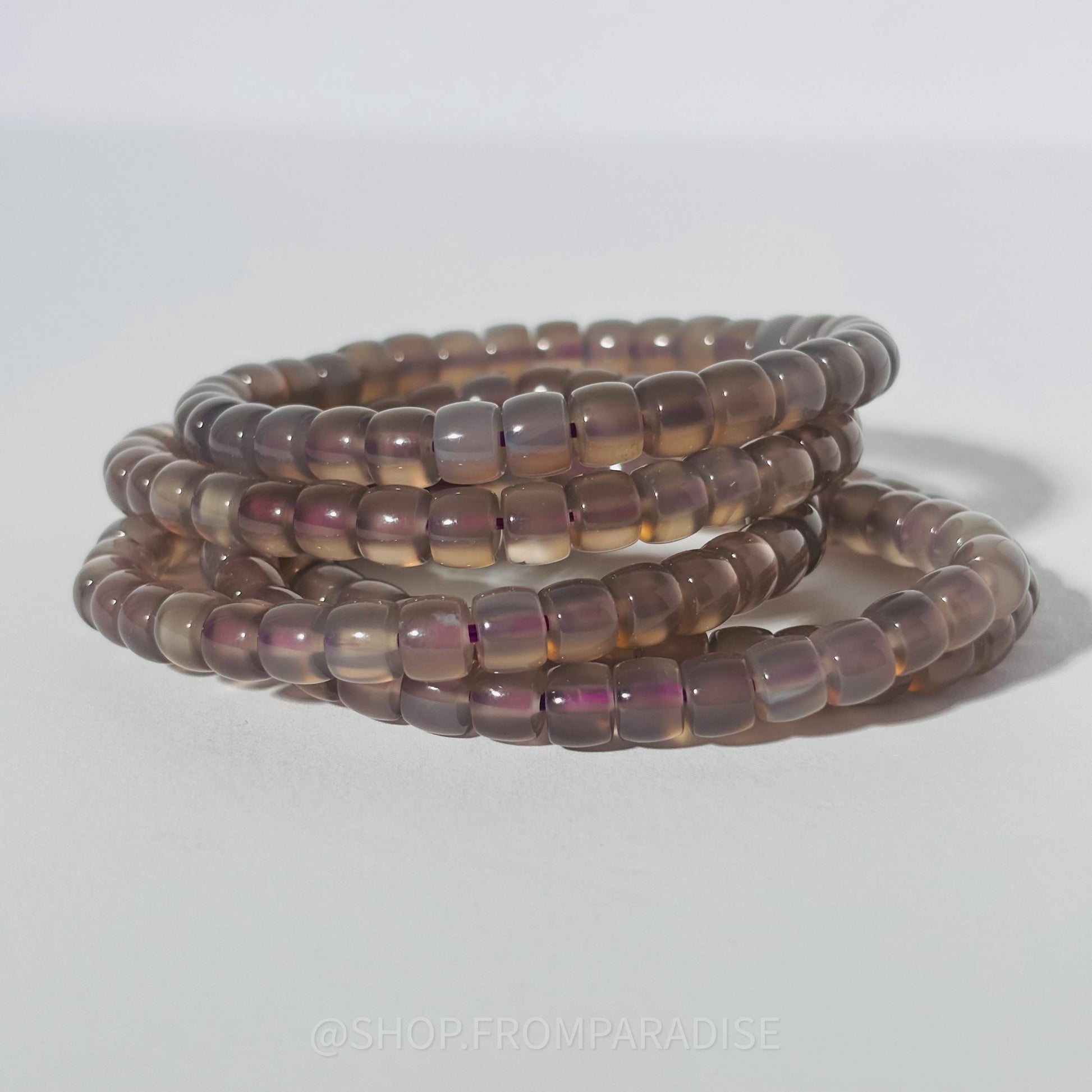 Purple Chalcedony Crystal Bracelet