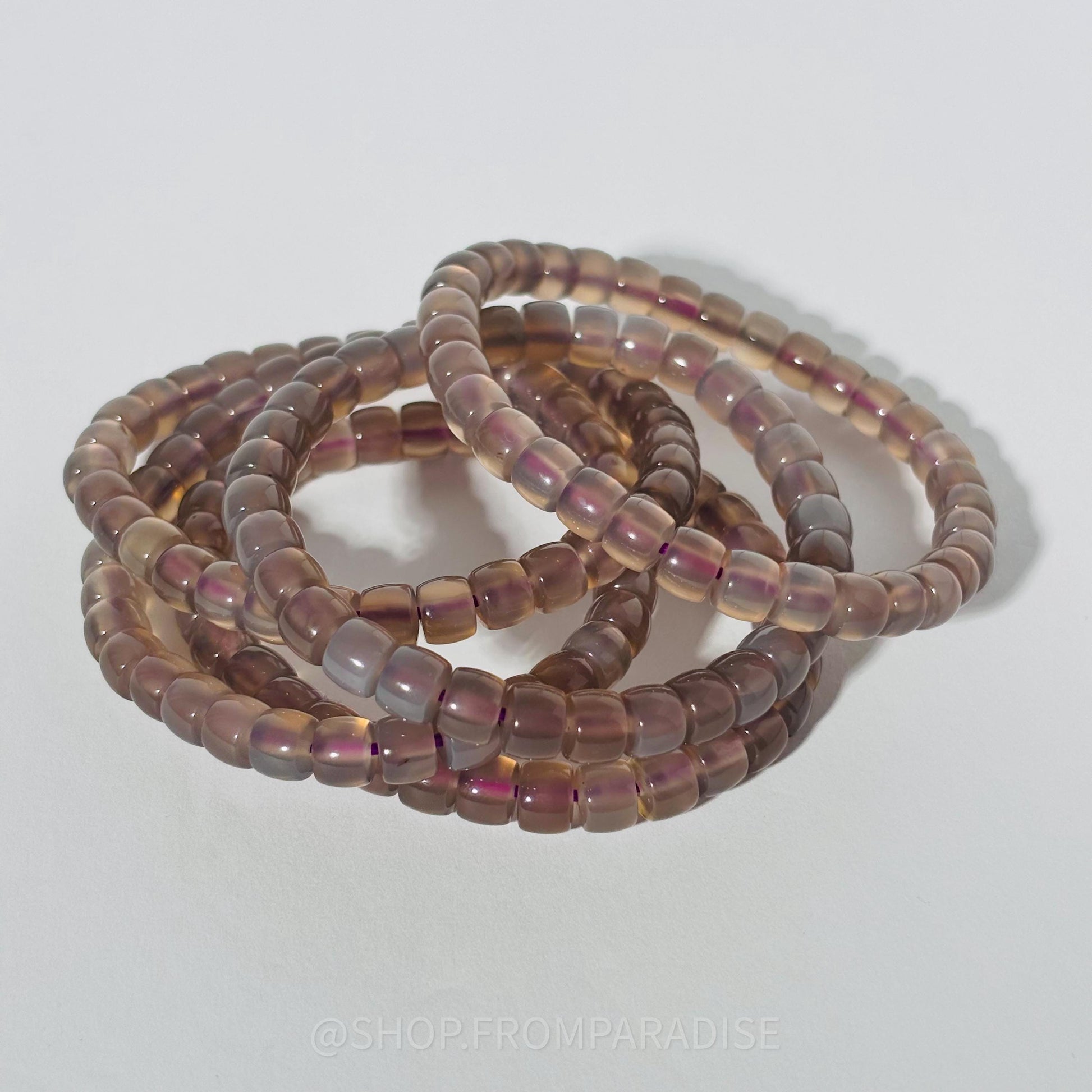Purple Chalcedony Crystal Bracelet