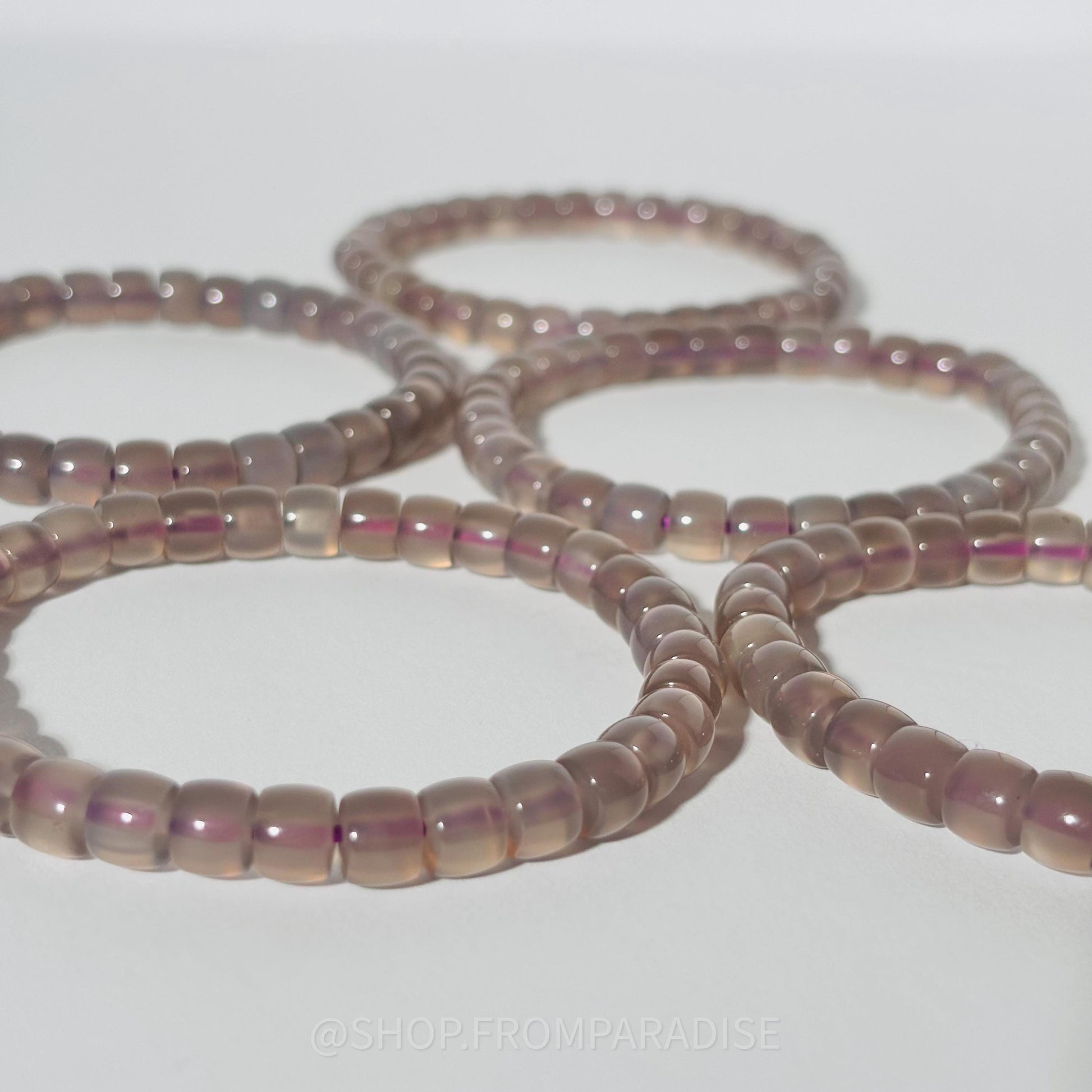 Purple Chalcedony Crystal Bracelet