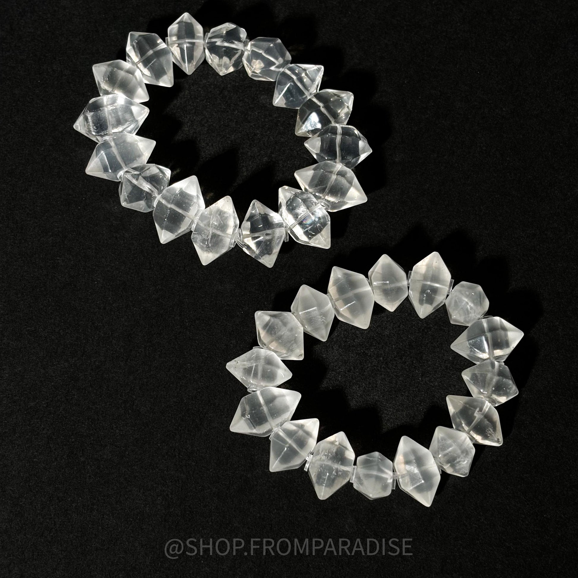 Clear Quartz DT Crystal Stretch Bracelet