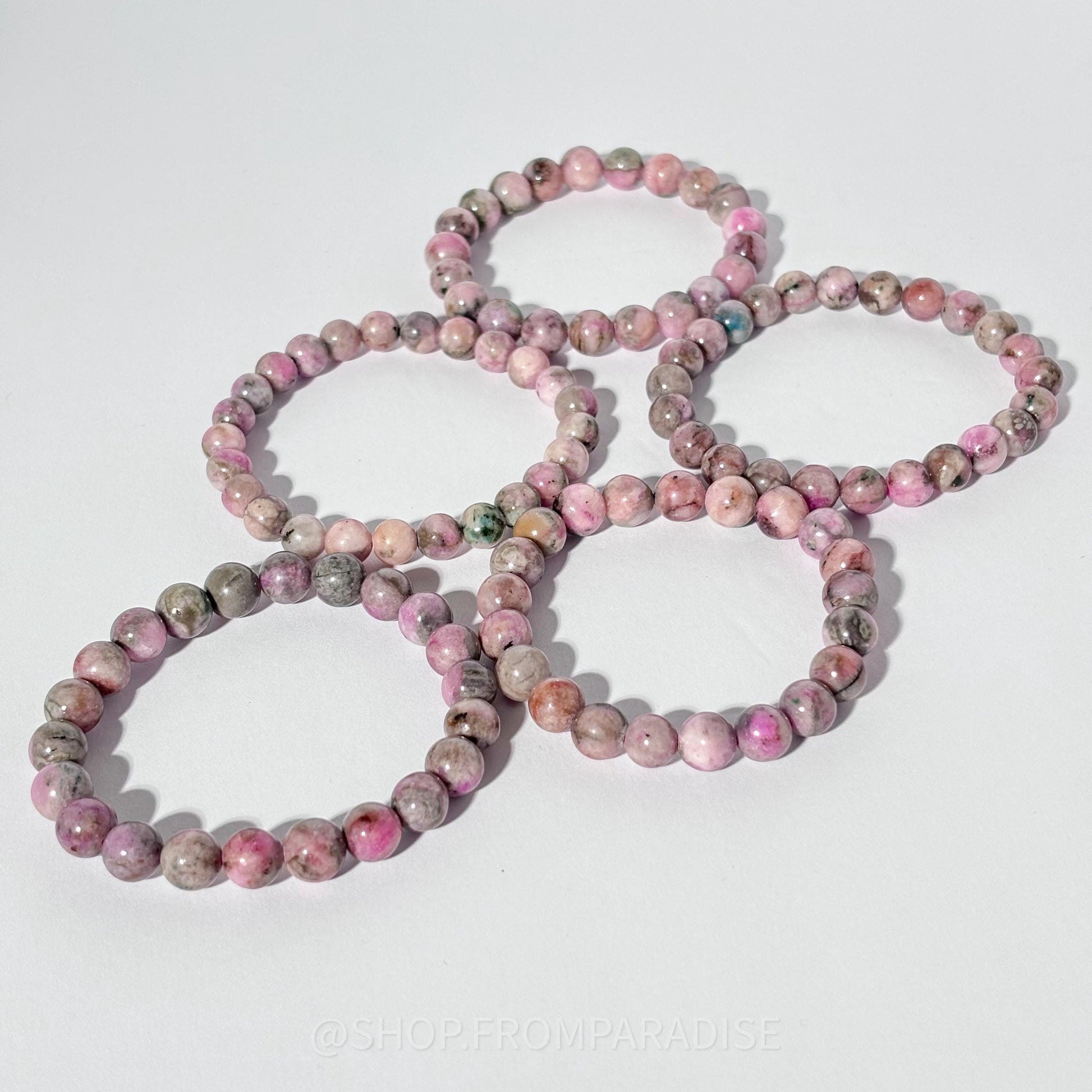 Cobalto Calcite Crystal Stretch Bracelet
