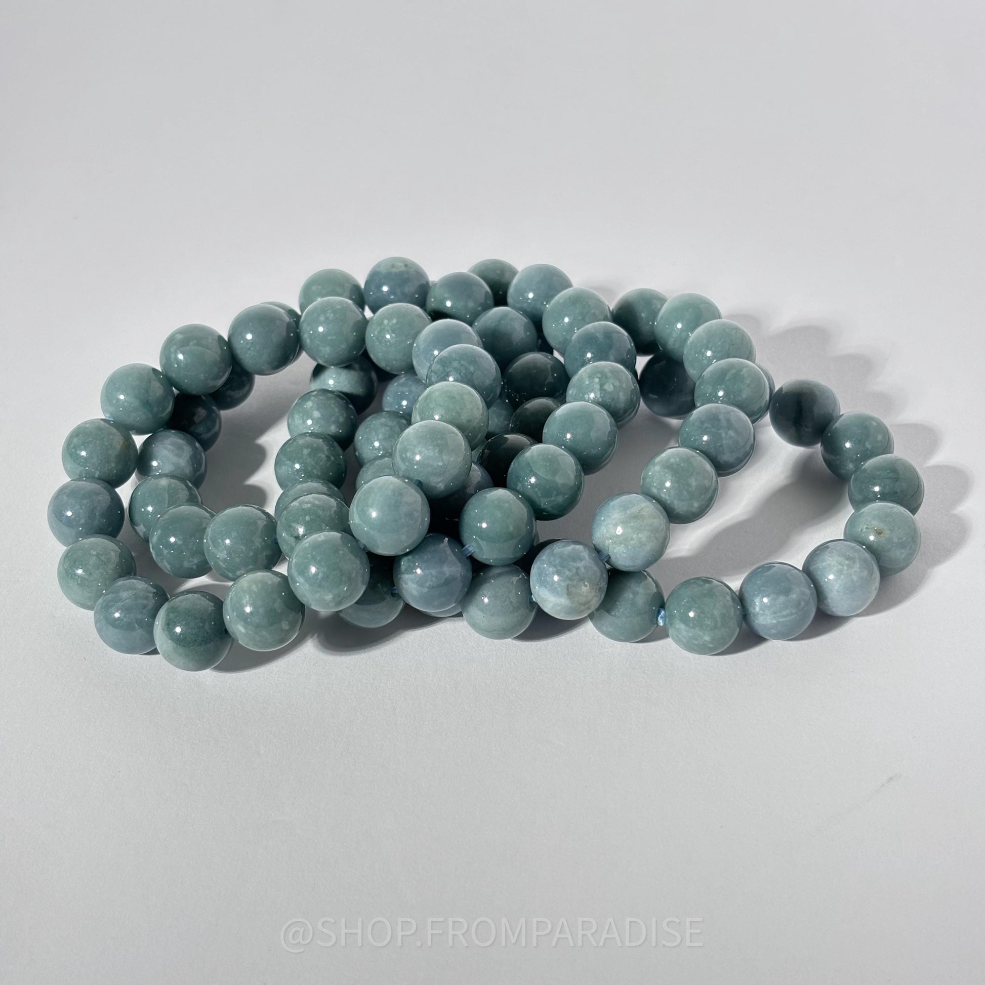 Blue Water Jadeite Bracelet - Blue Water Jade Jewelry