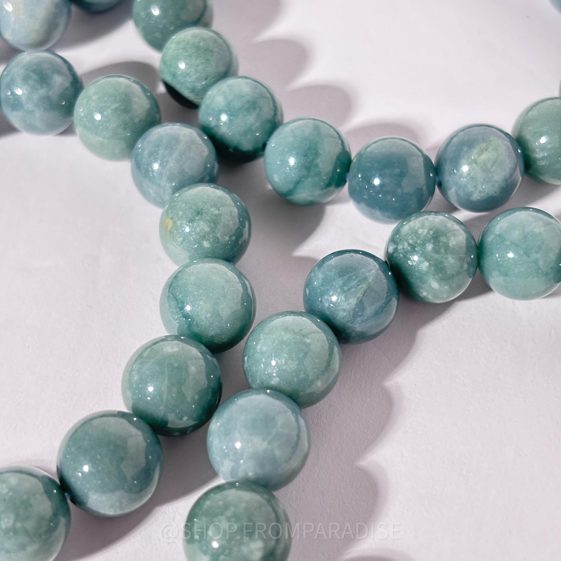 Blue Water Jadeite Bracelet - Blue Water Jade Jewelry