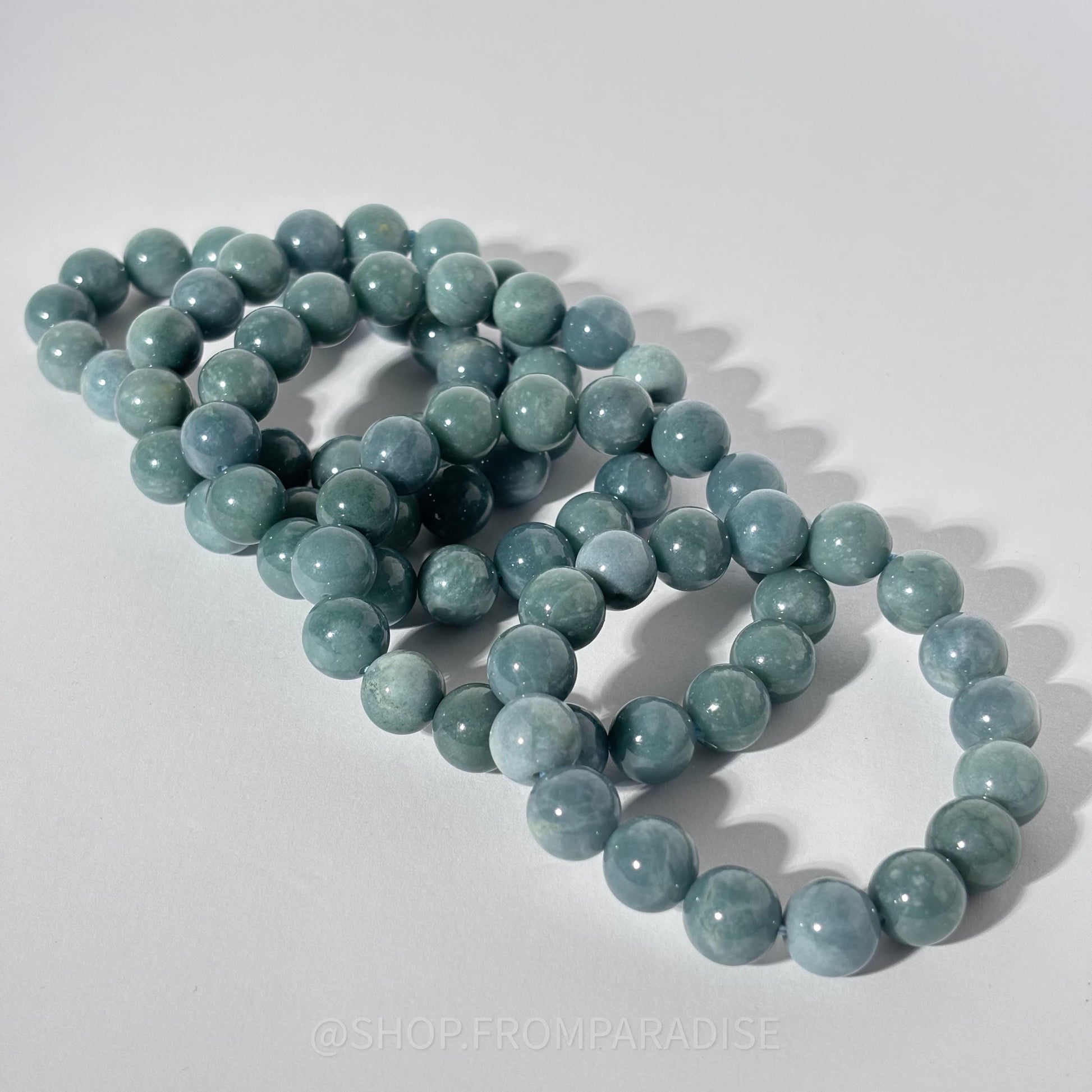 Blue Water Jadeite Bracelet - Blue Water Jade Jewelry