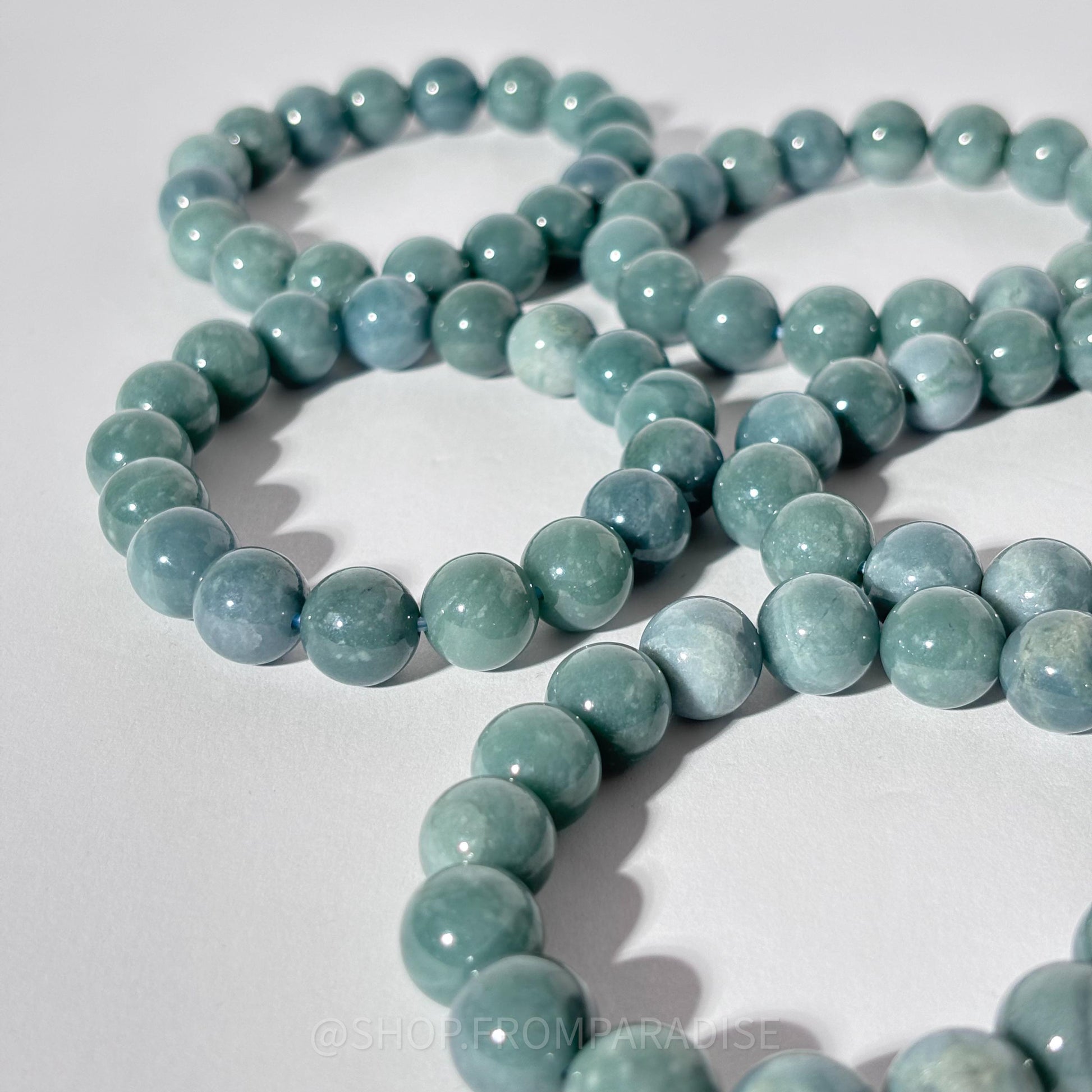 Blue Water Jadeite Bracelet - Blue Water Jade Jewelry