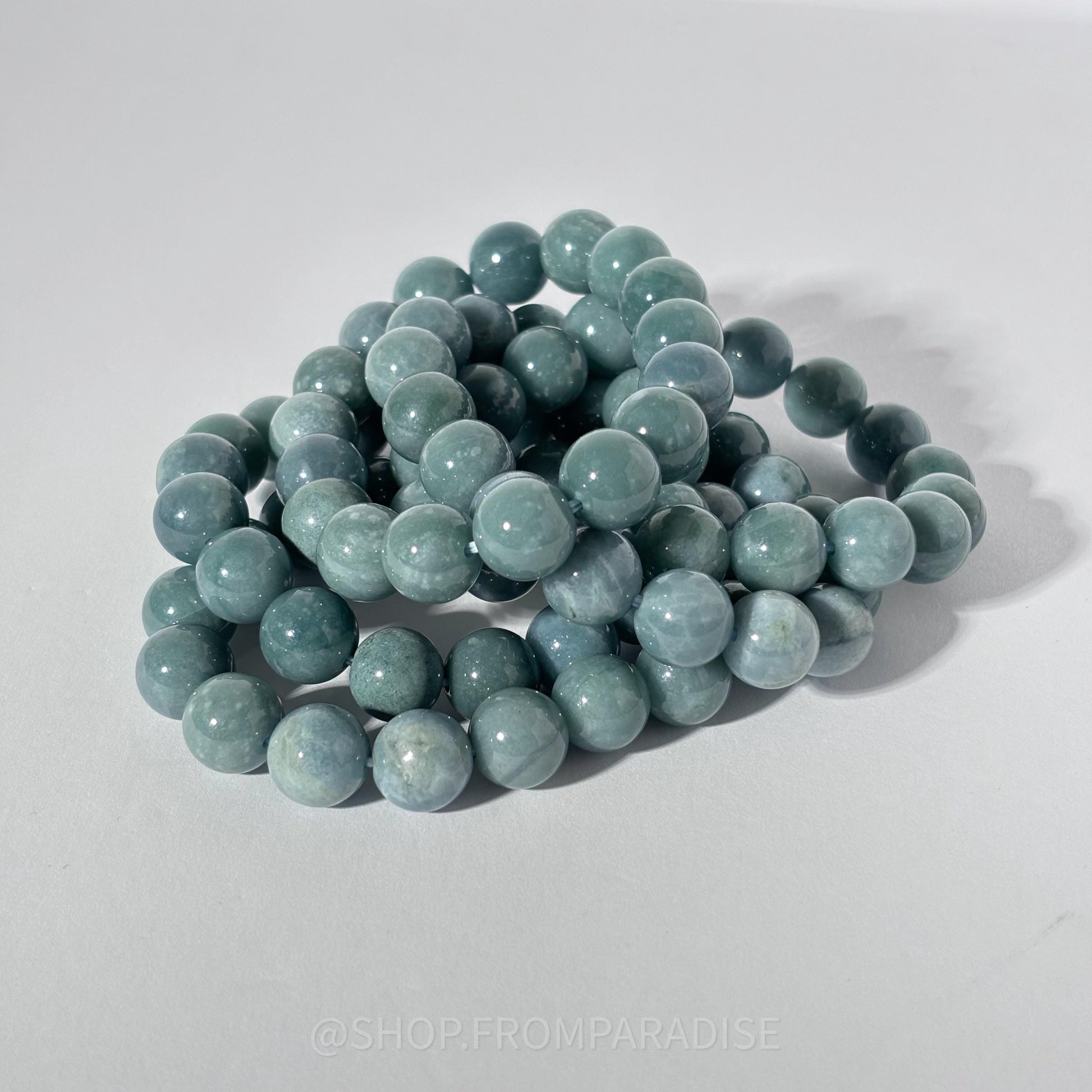 Blue Water Jadeite Bracelet - Blue Water Jade Jewelry