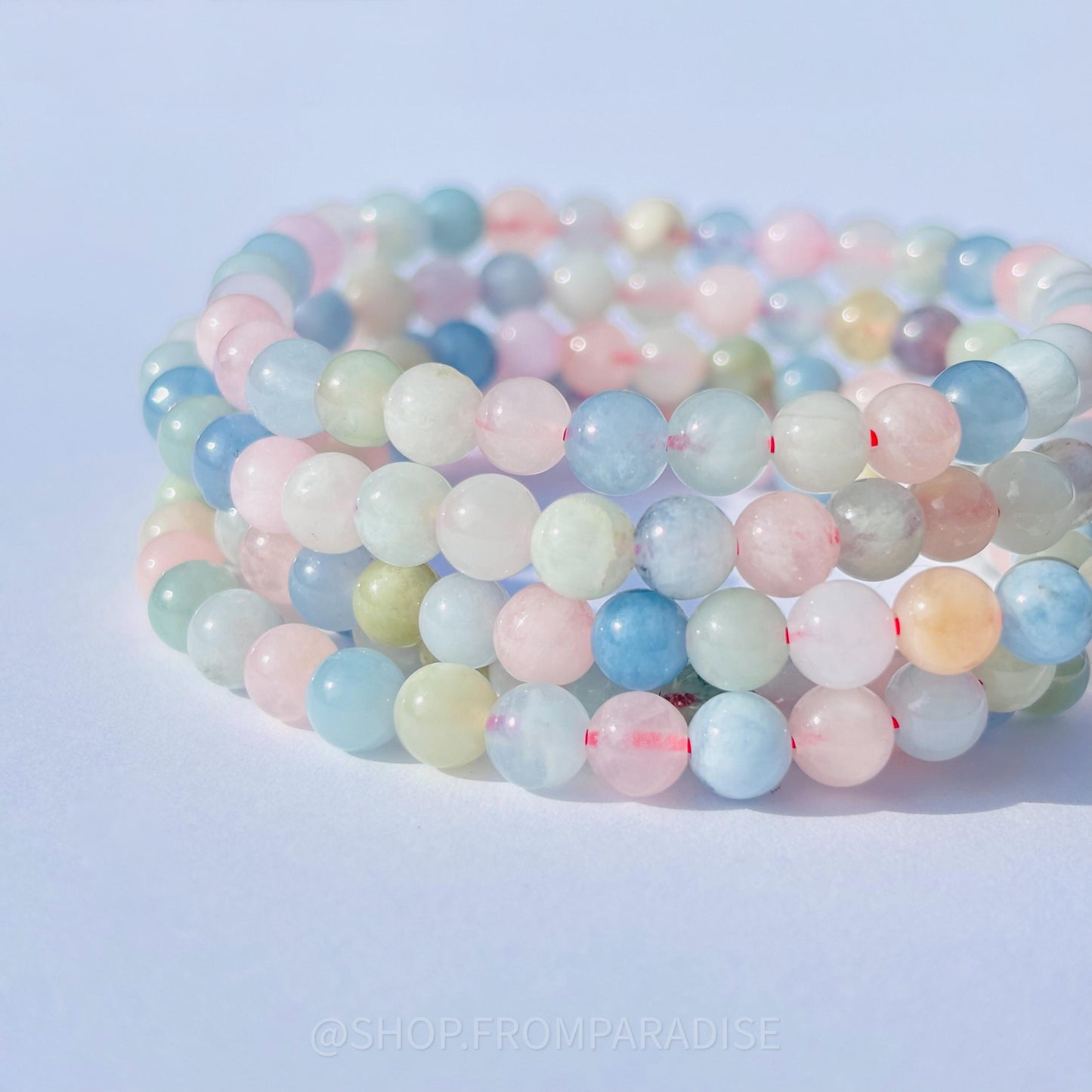 MORGANITE CRYSTAL BRACELET