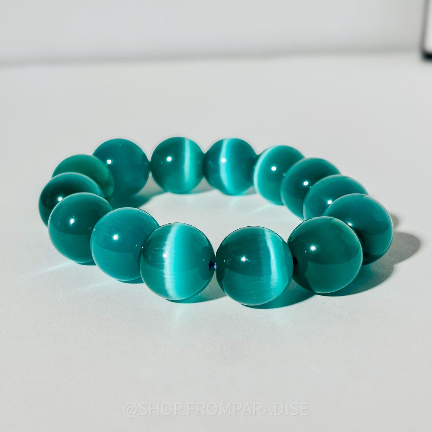 BLUE SELENITE Satin Spar Crystal Stretch Bracelet