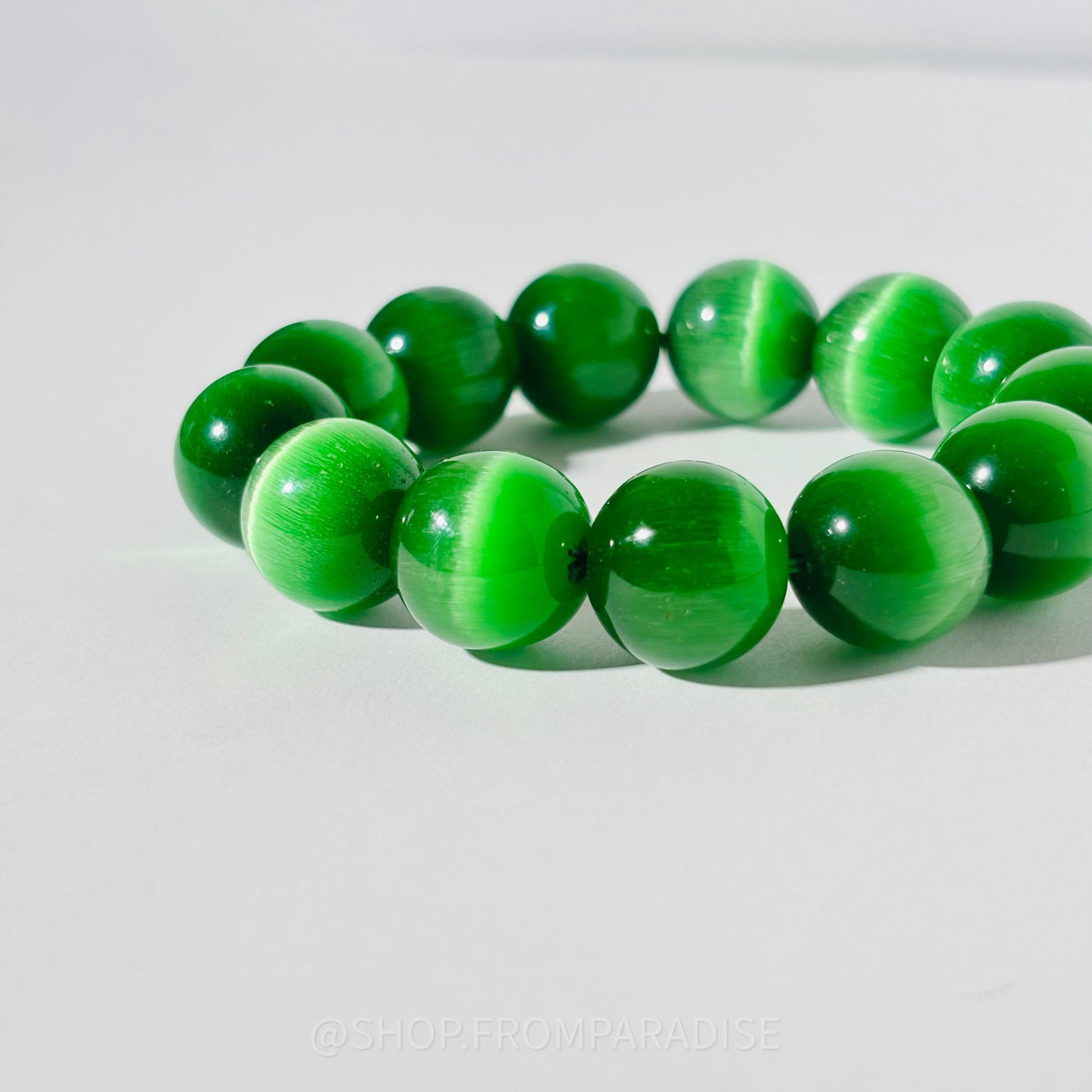 GREEN SELENITE Crystal Stretch Bracelet