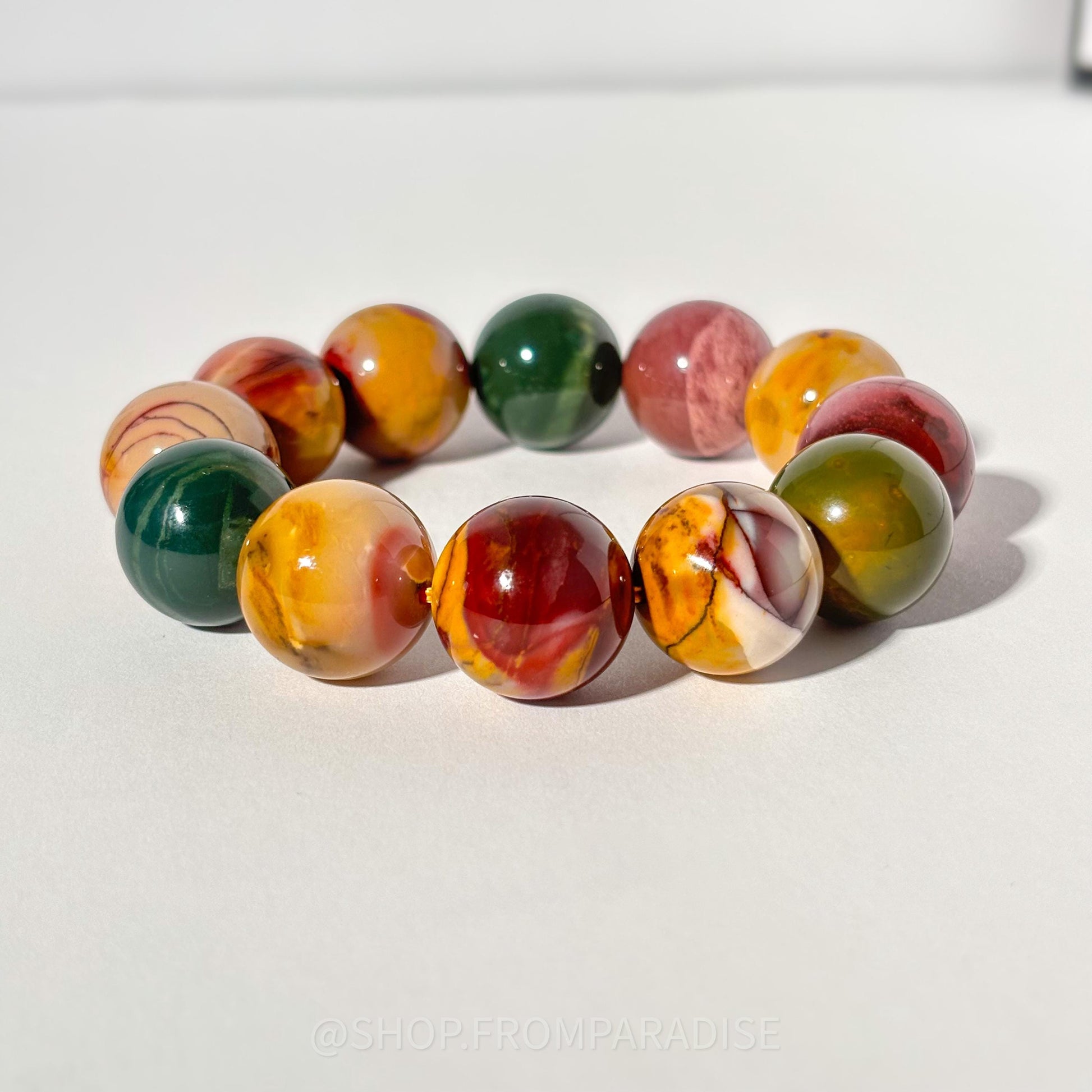 MOOKAITE JASPER Large Crystal Bracelet