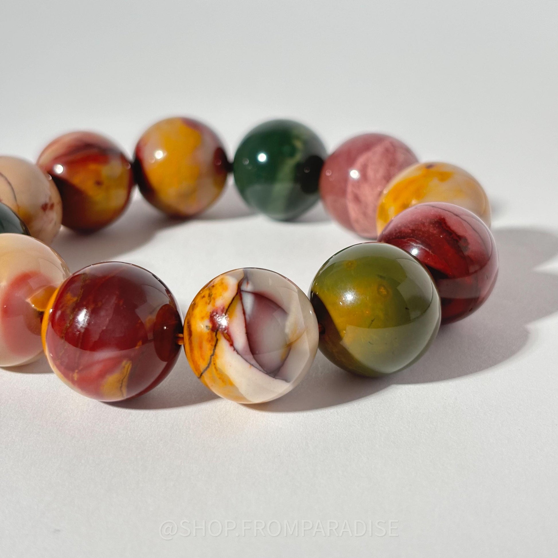 MOOKAITE JASPER Large Crystal Bracelet