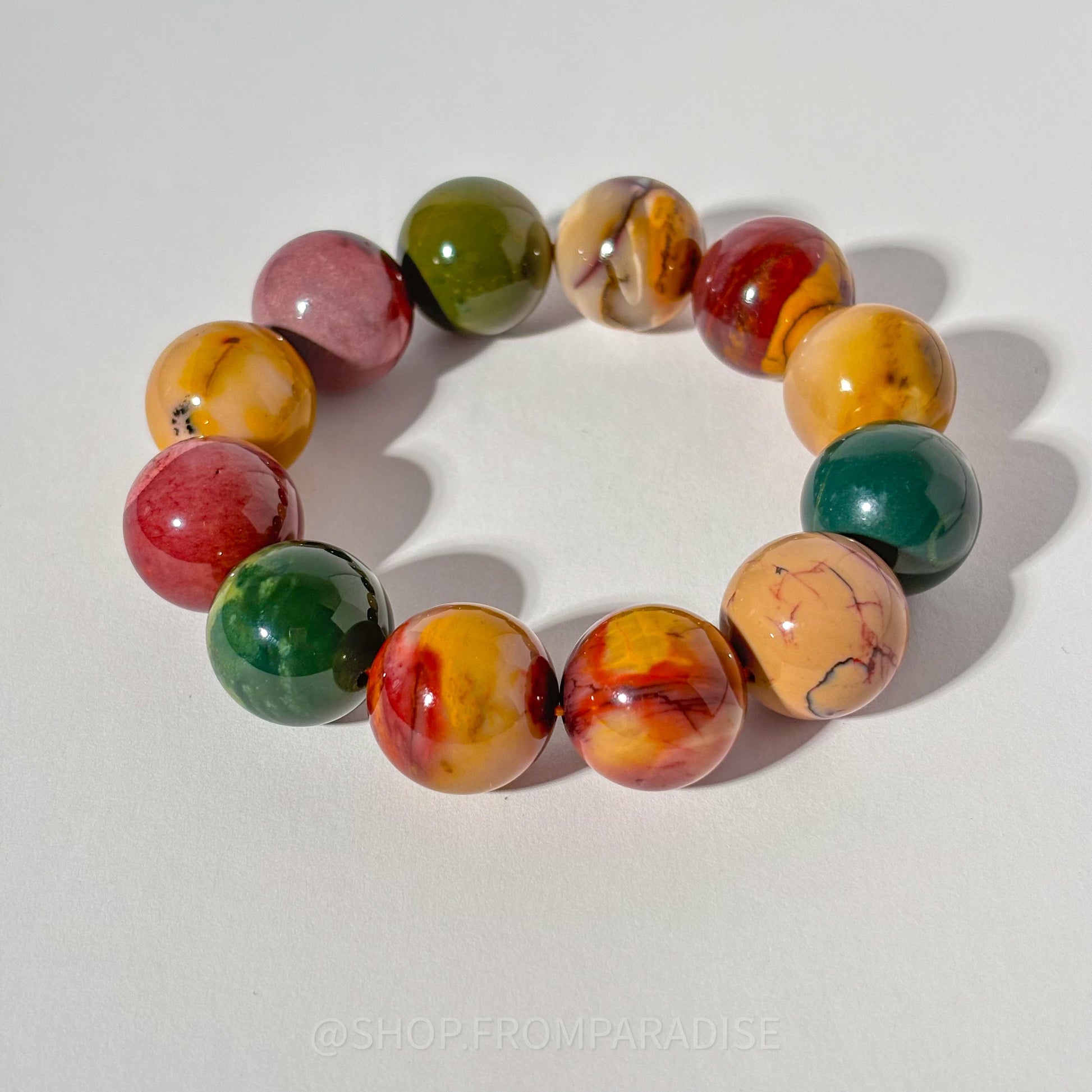 MOOKAITE JASPER Large Crystal Bracelet