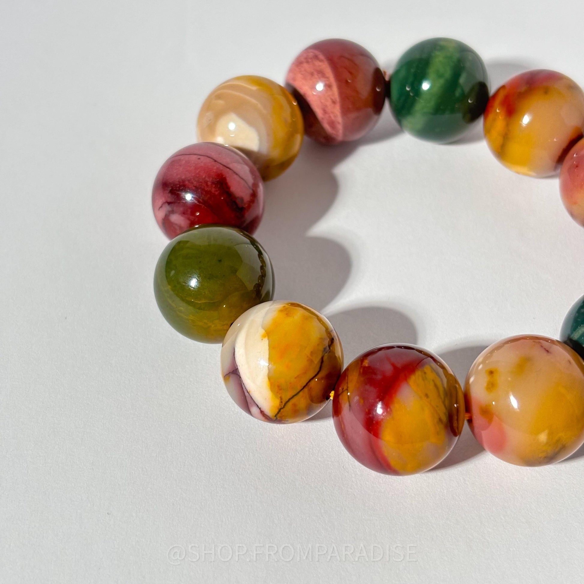 MOOKAITE JASPER Large Crystal Bracelet