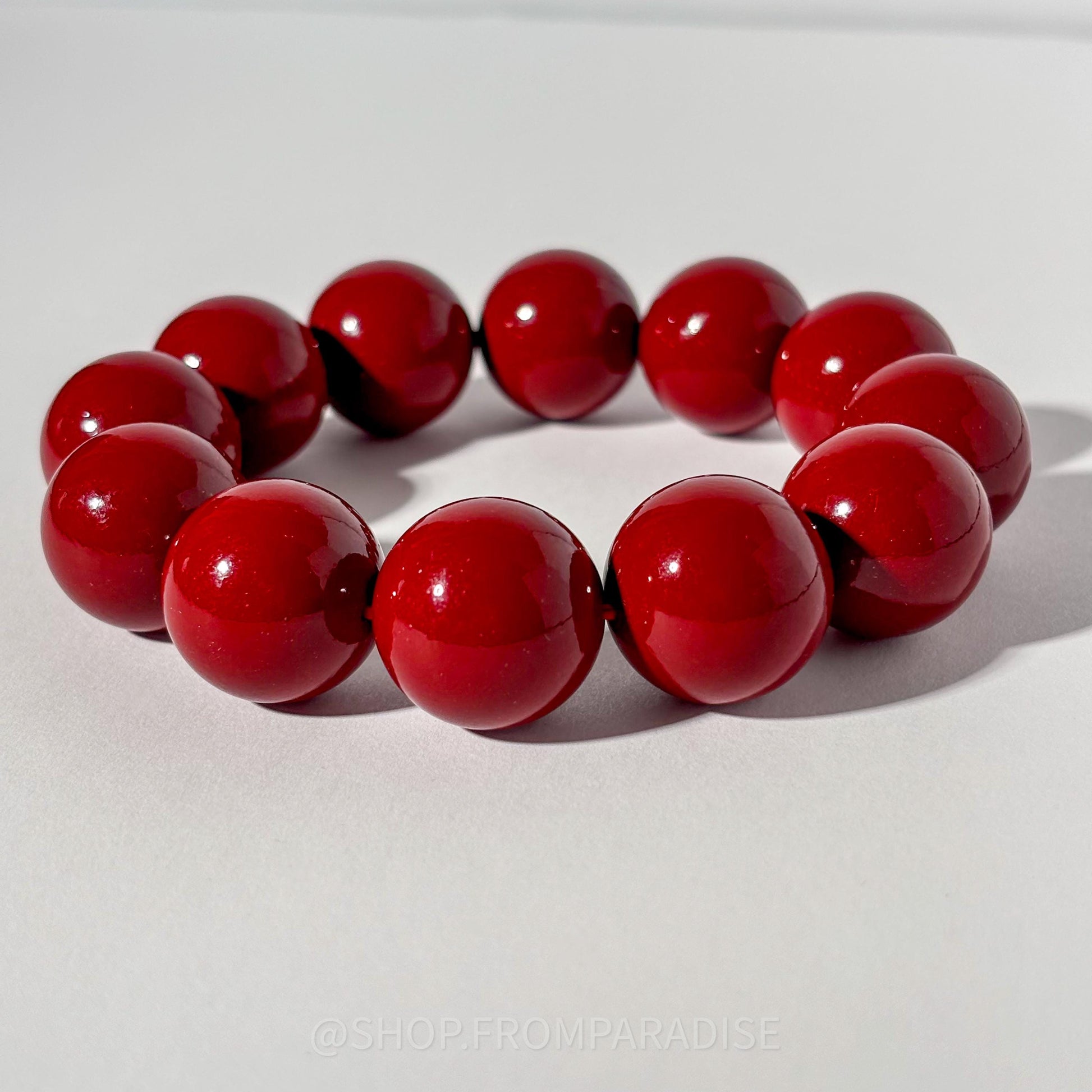 CINNABAR Large Crystal Stretch Bracelet