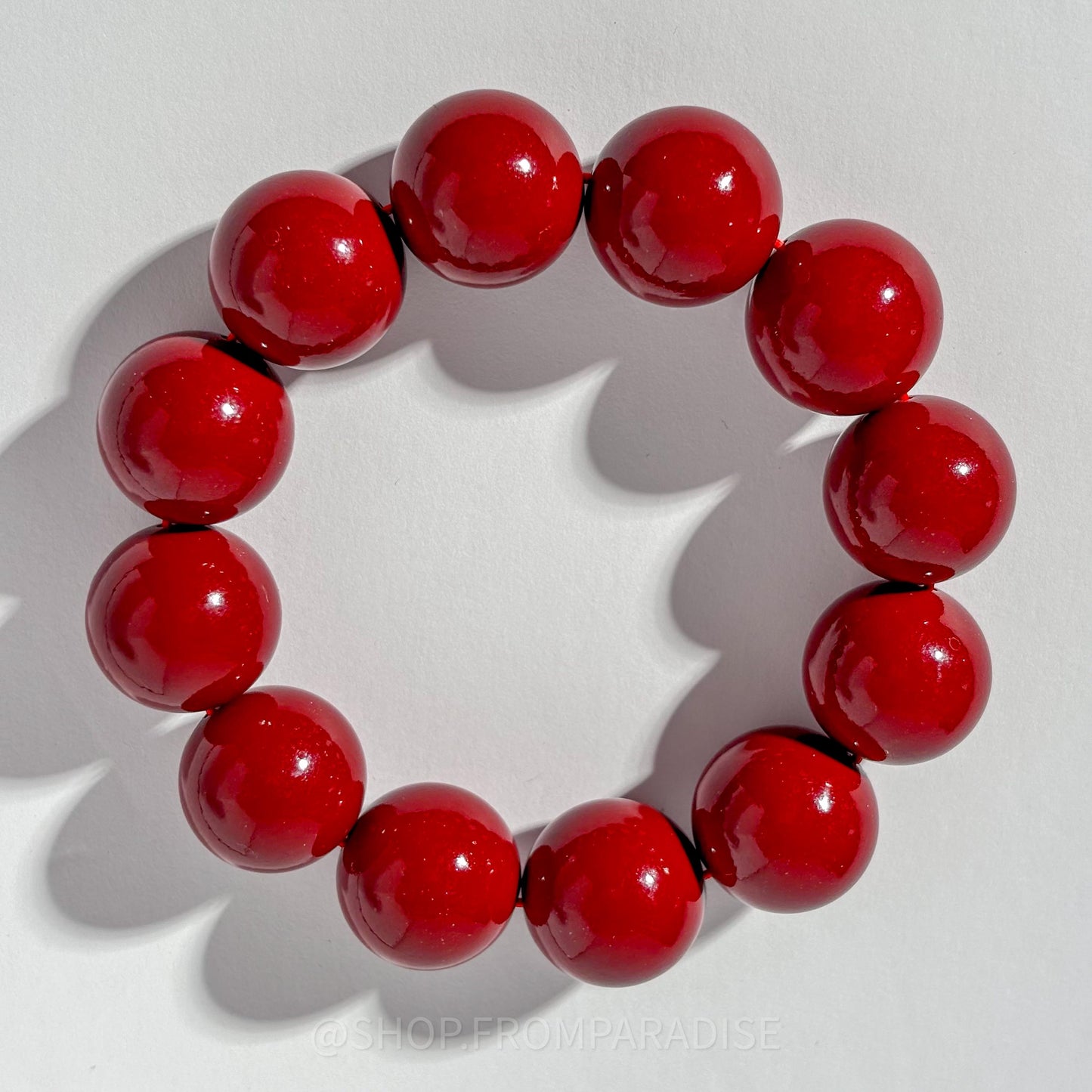 CINNABAR Large Crystal Stretch Bracelet