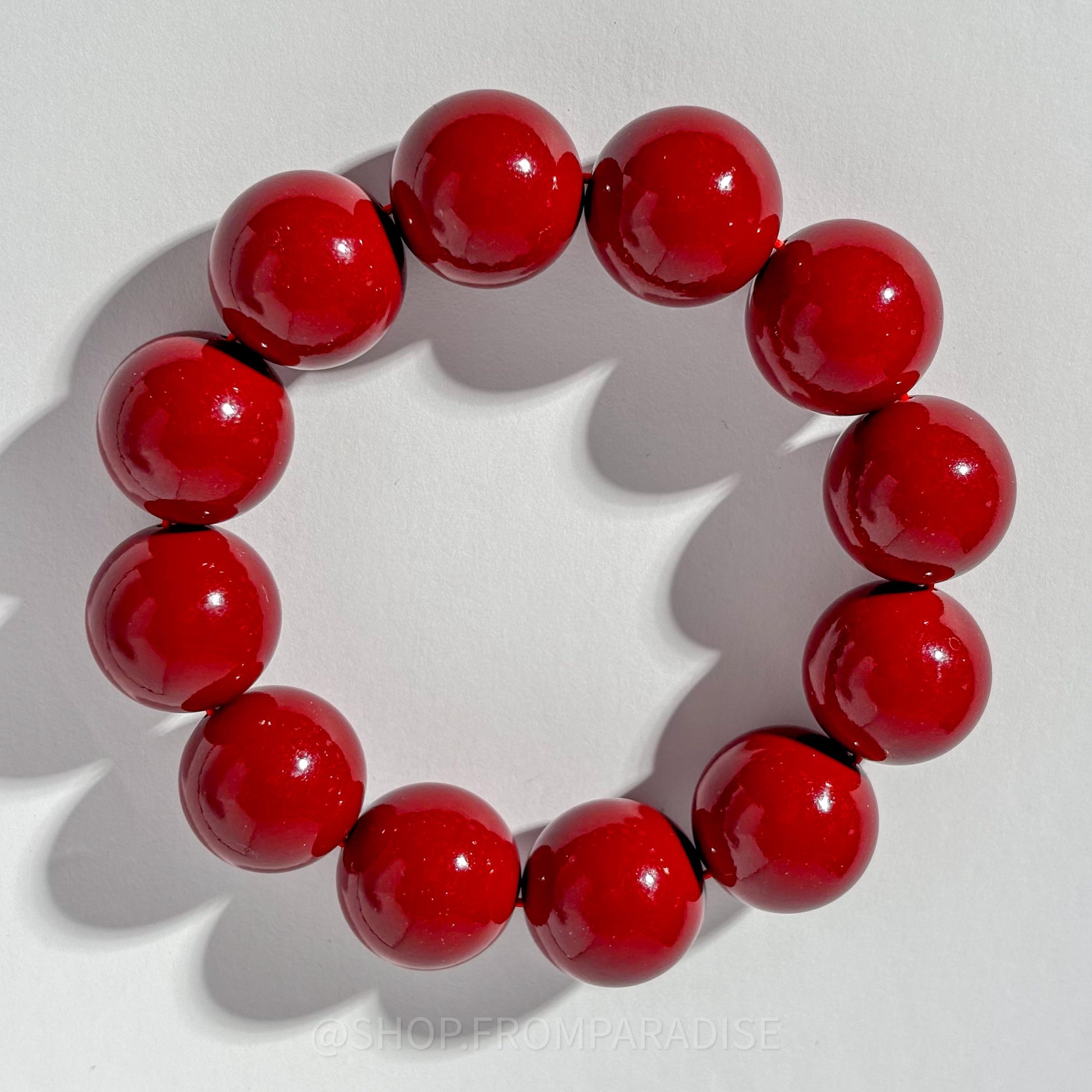 CINNABAR Large Crystal Stretch Bracelet