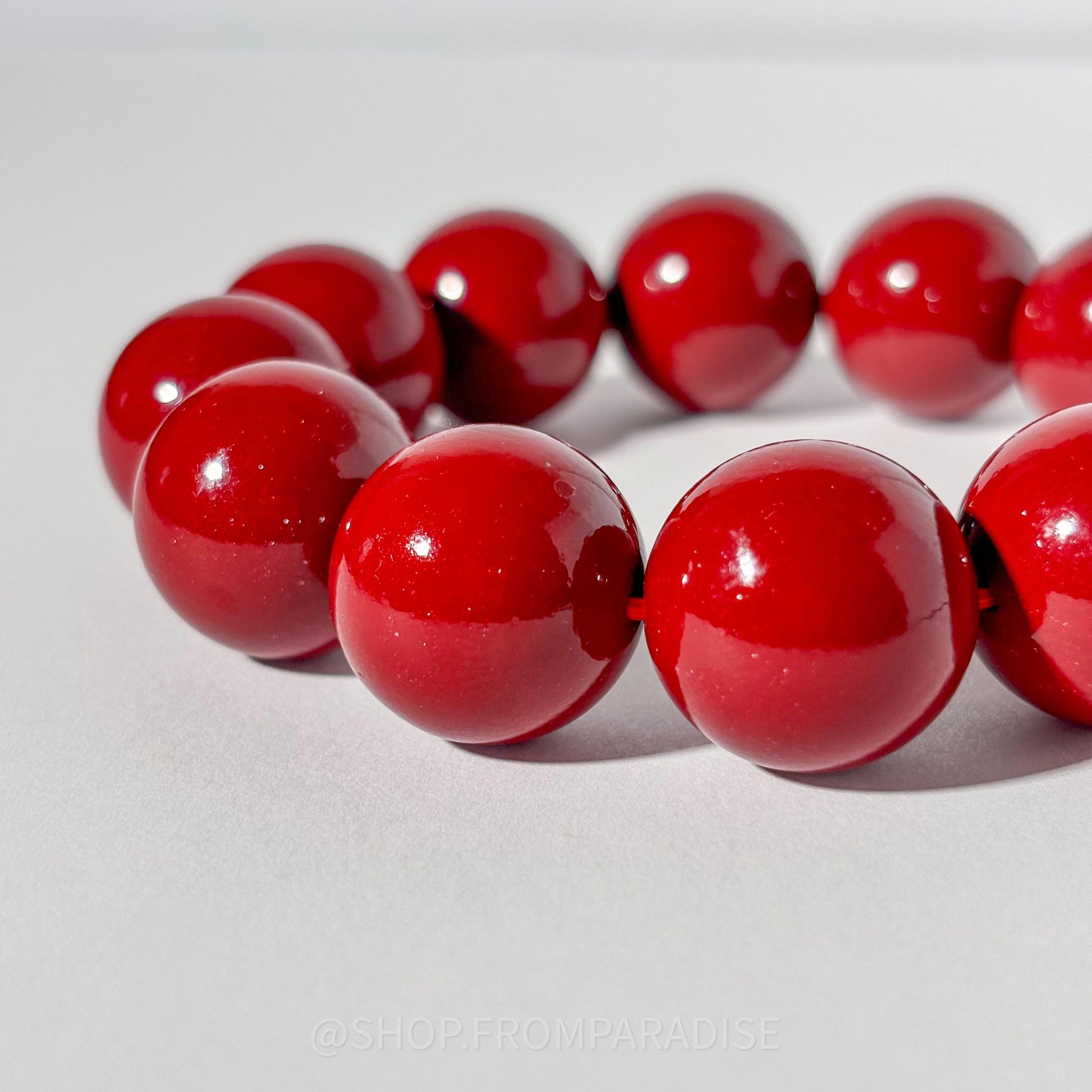 CINNABAR Large Crystal Stretch Bracelet