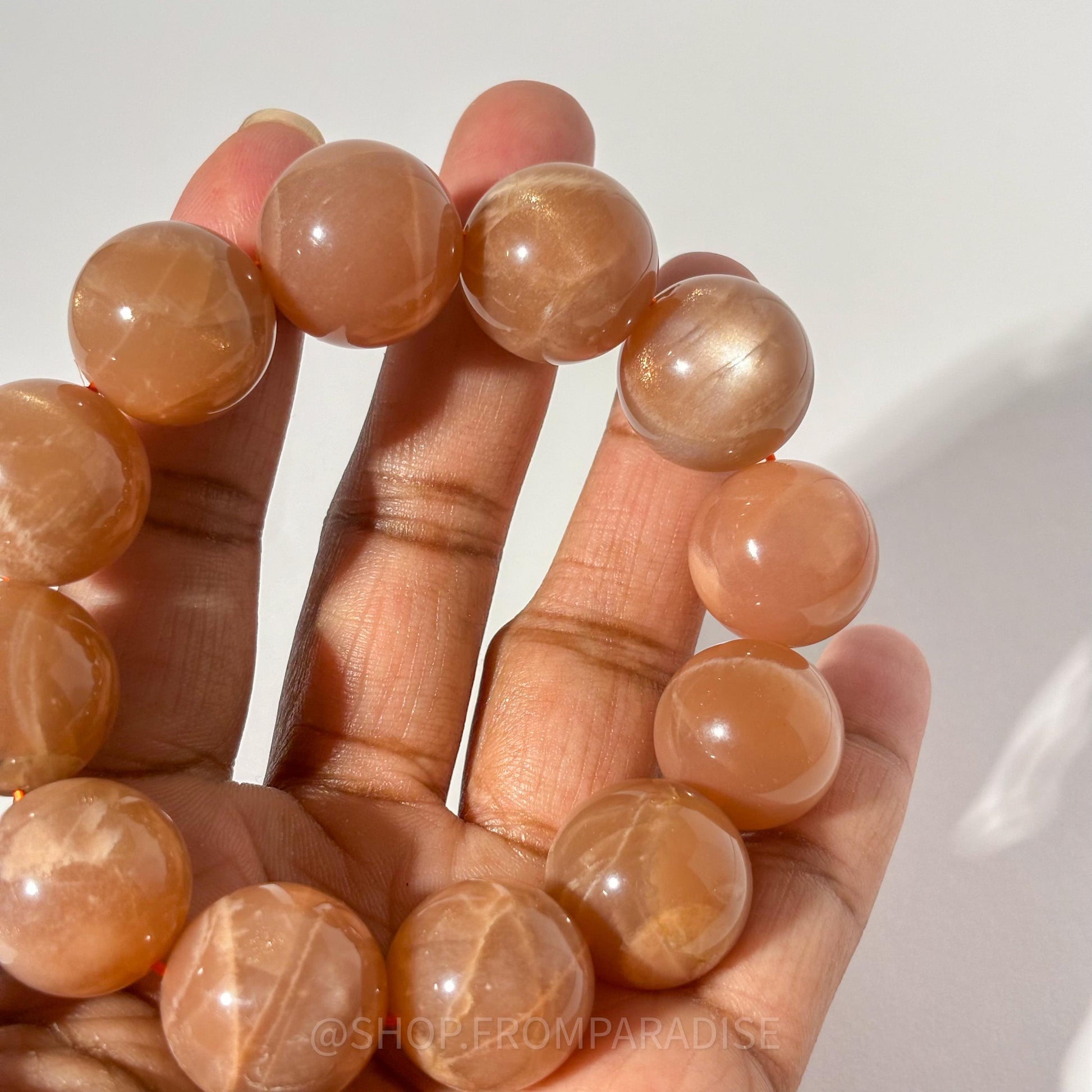 PEACH MOONSTONE Crystal Bracelet