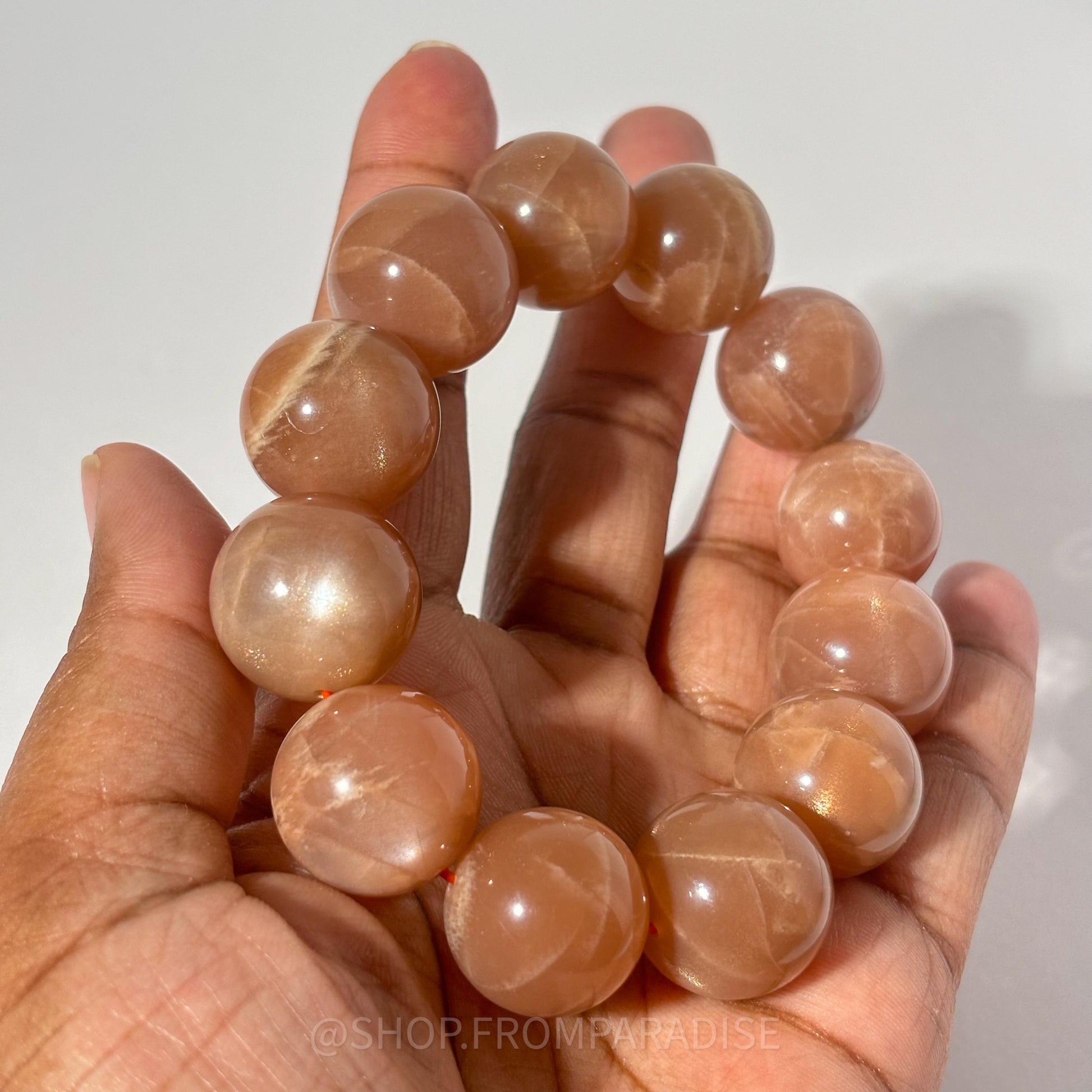 PEACH MOONSTONE Crystal Bracelet