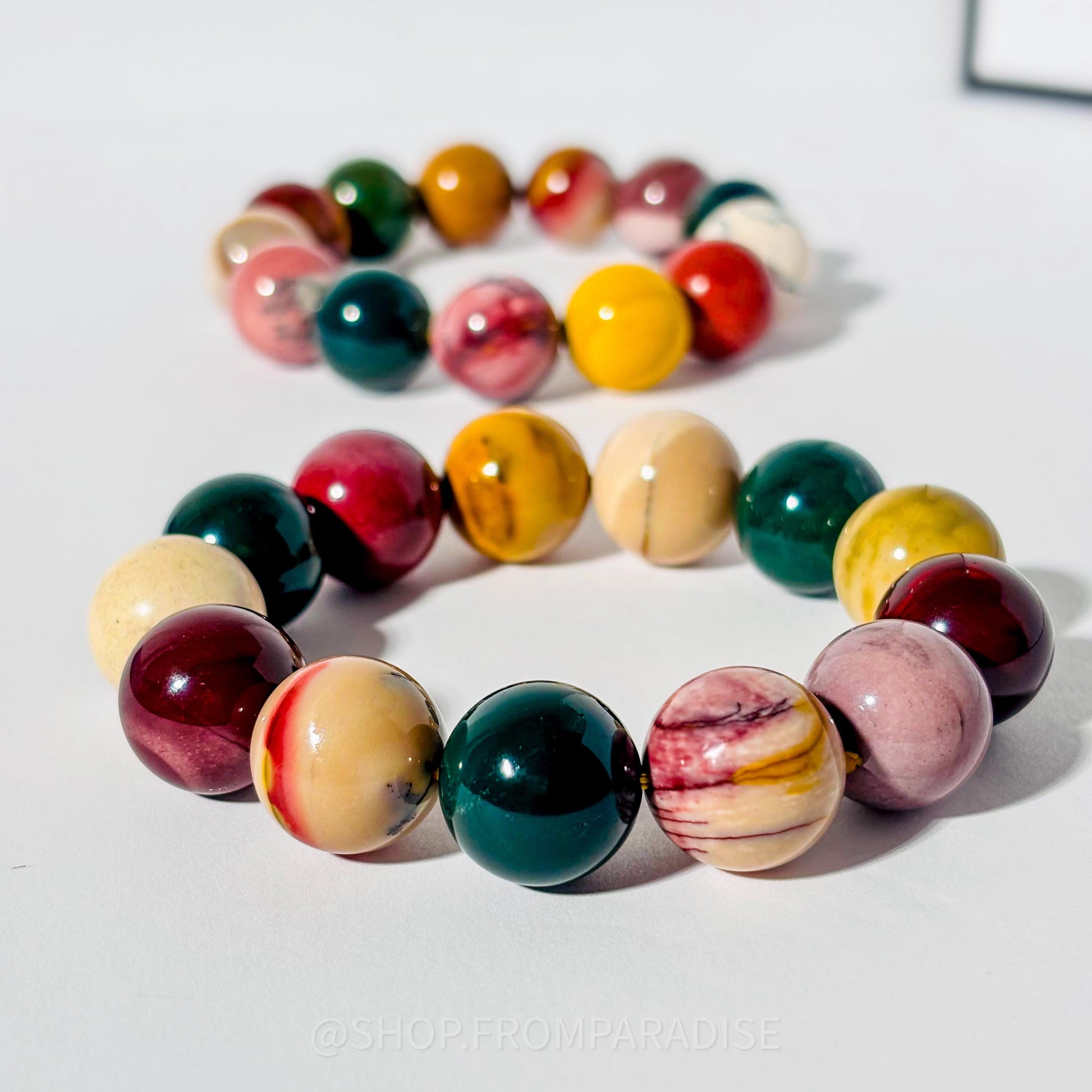 MOOKAITE JASPER Large Crystal Bracelet