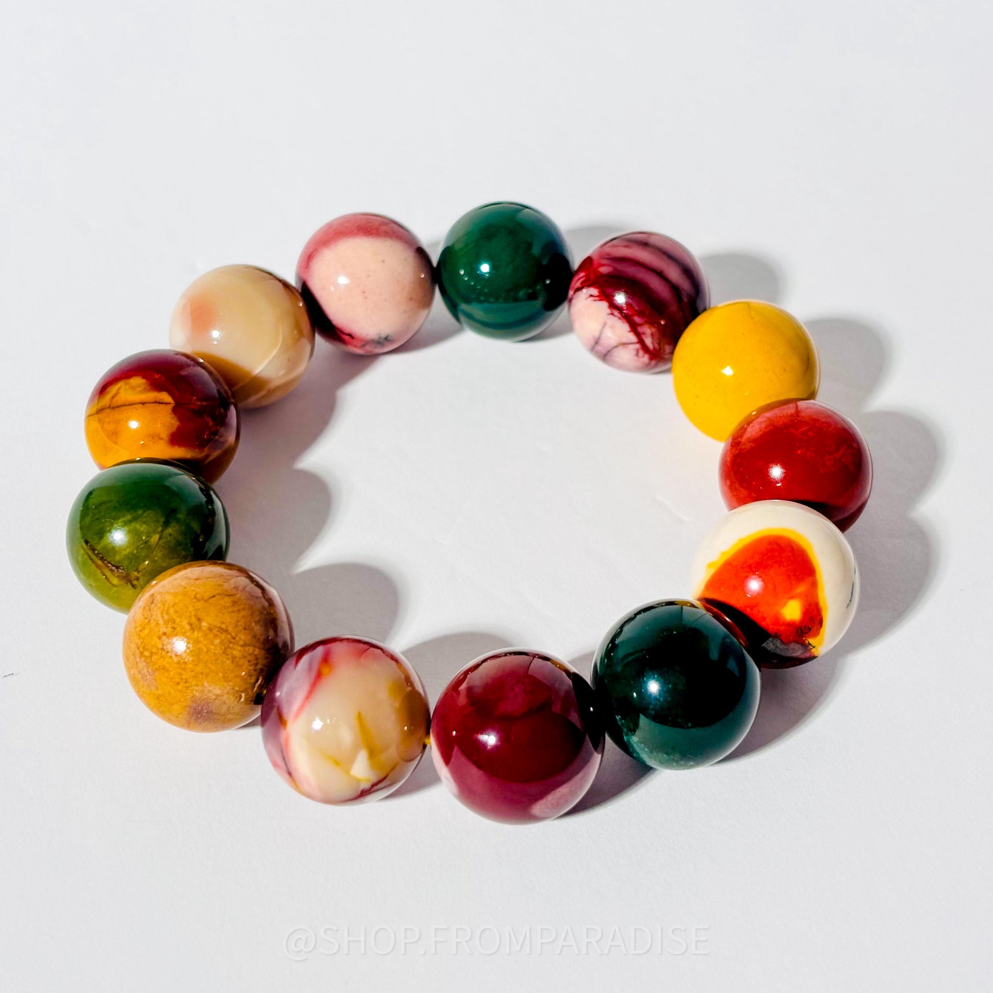 MOOKAITE JASPER Large Crystal Bracelet