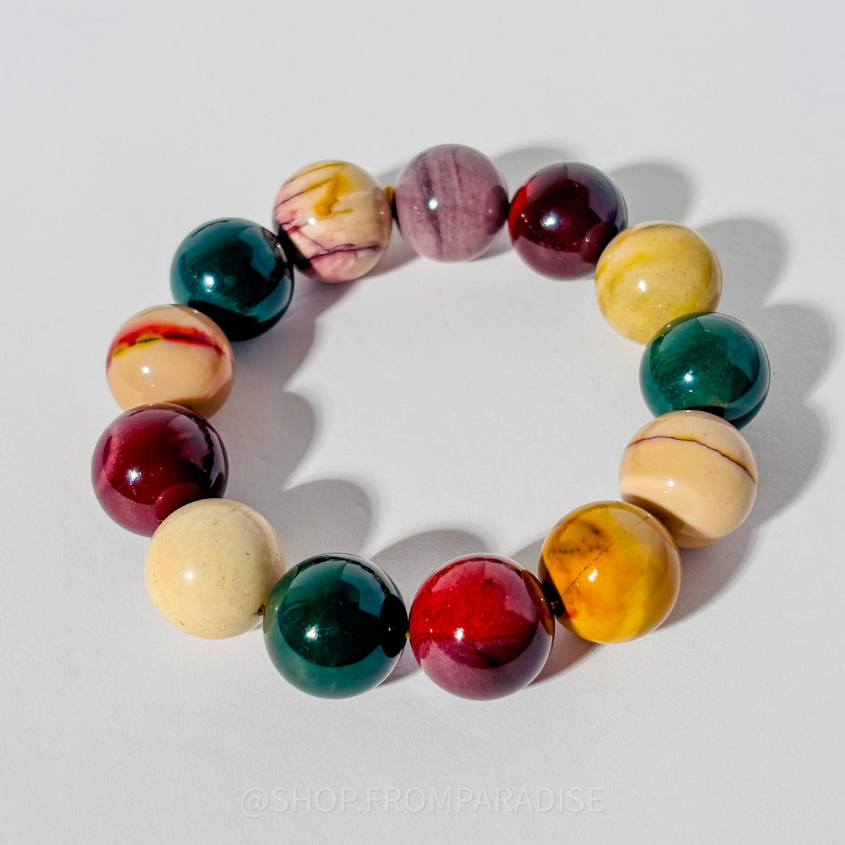 MOOKAITE JASPER Large Crystal Bracelet