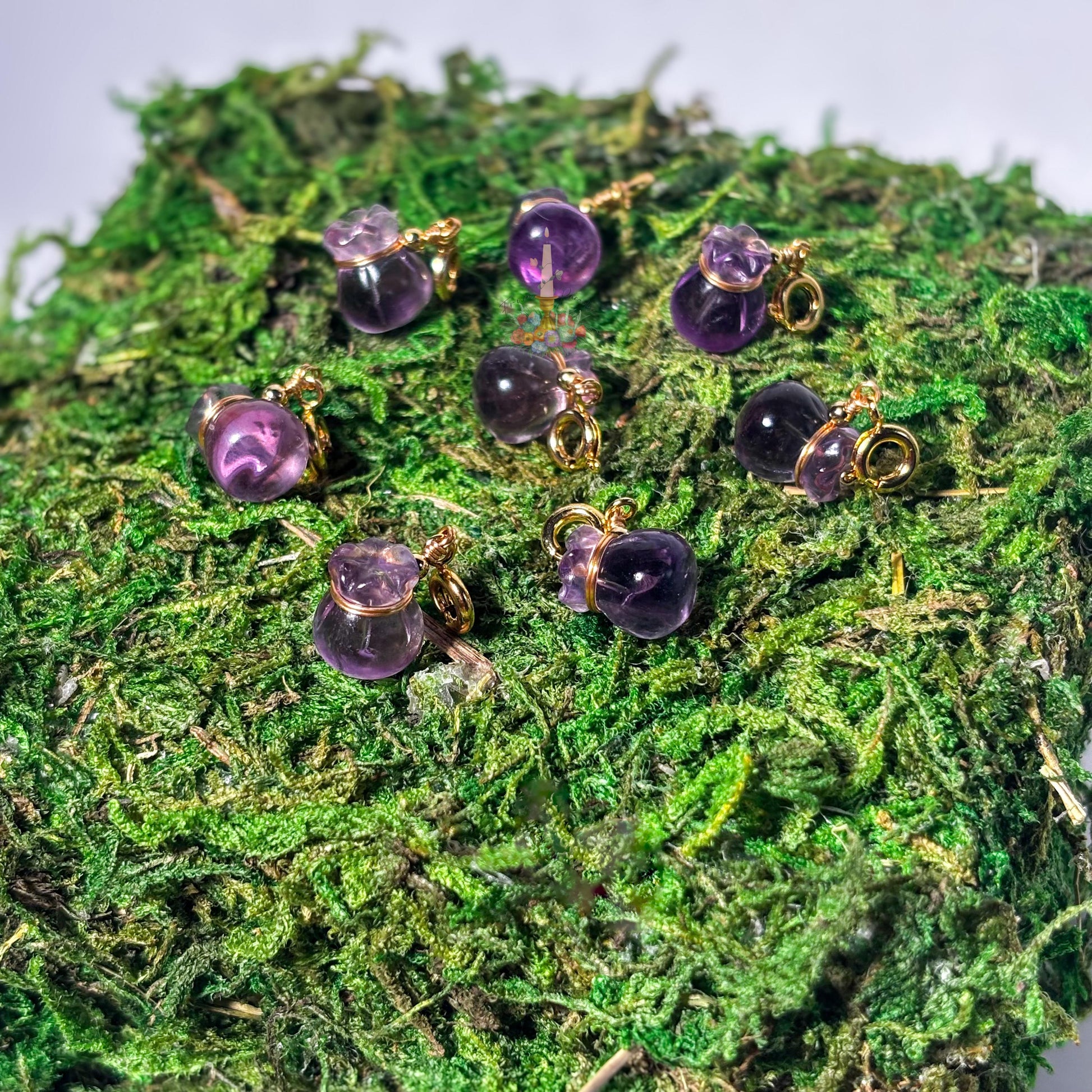 Amethyst | Ametrine Money Bag Charm