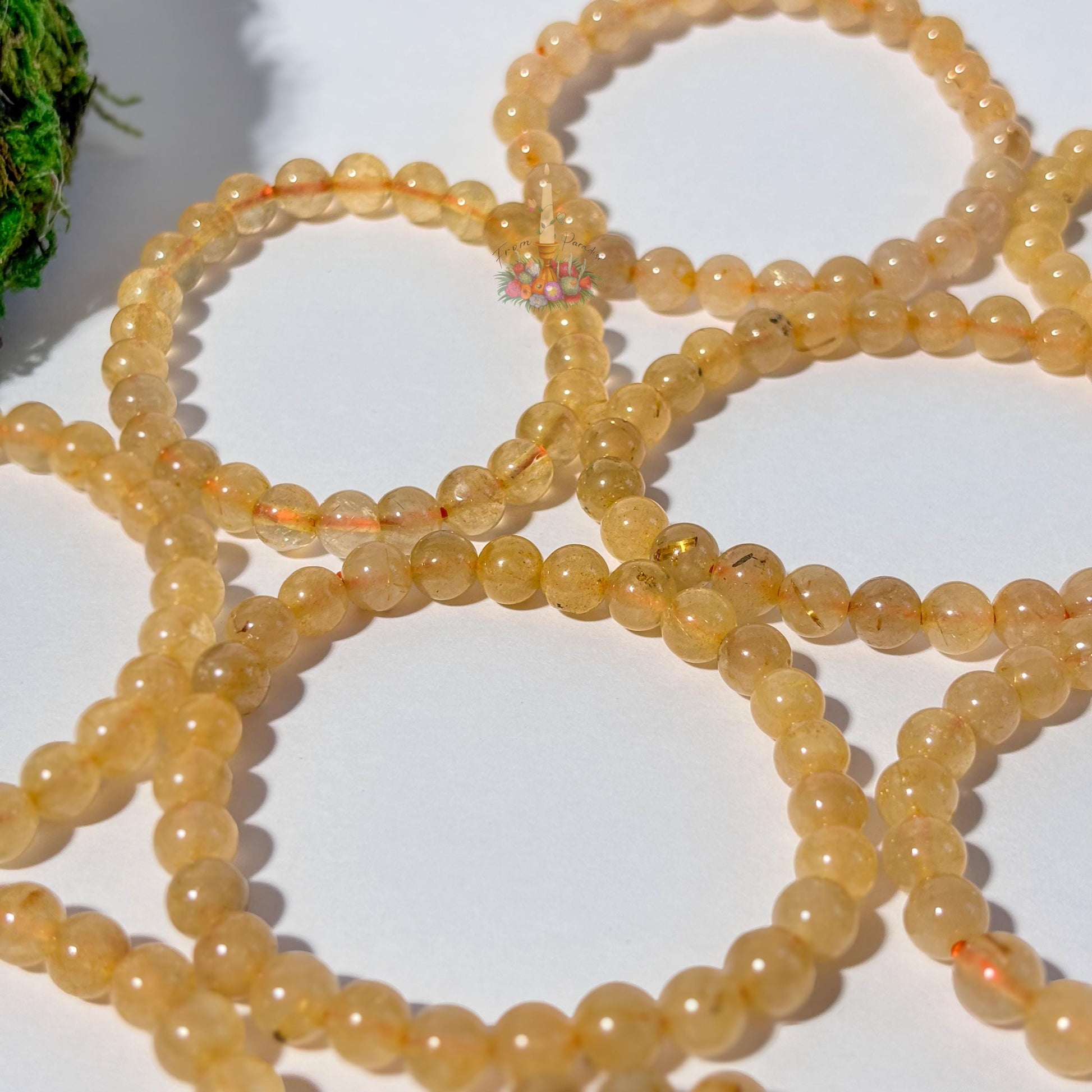 Gold Rutile Bracelet | Golden Rutilated Quartz