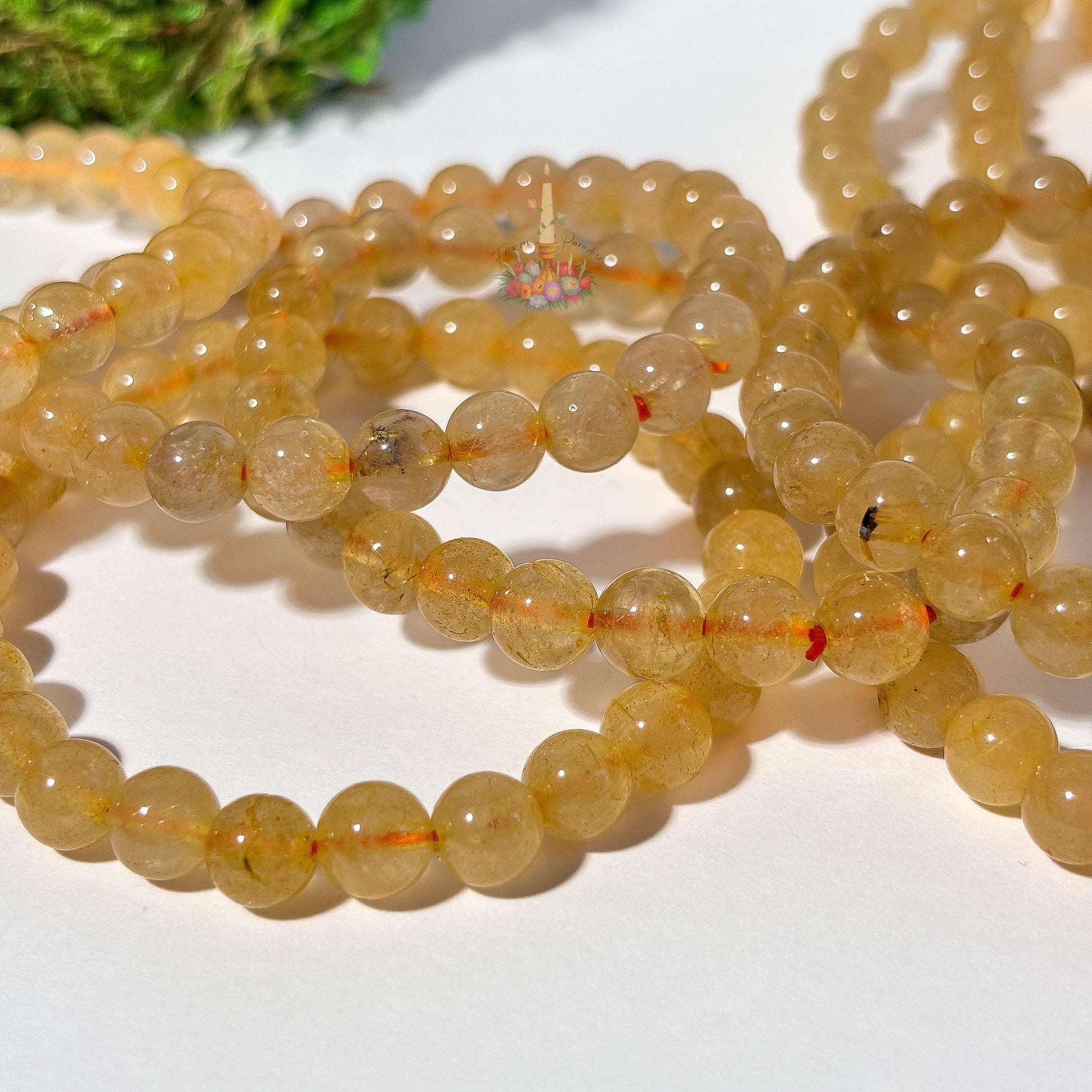 Gold Rutile Bracelet | Golden Rutilated Quartz