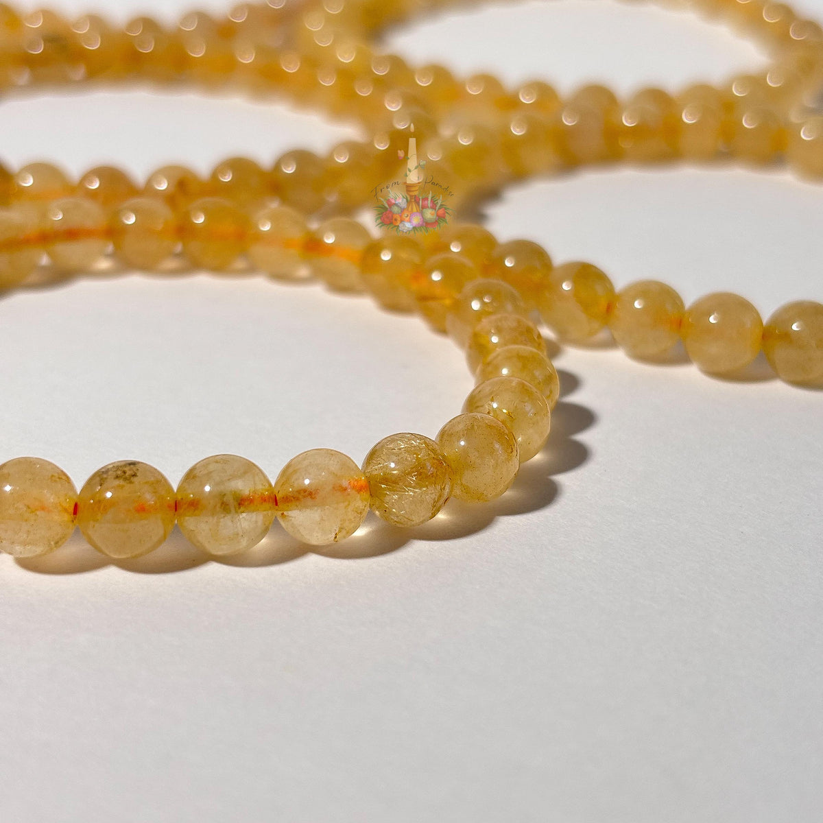Gold Rutile Bracelet | Golden Rutilated Quartz