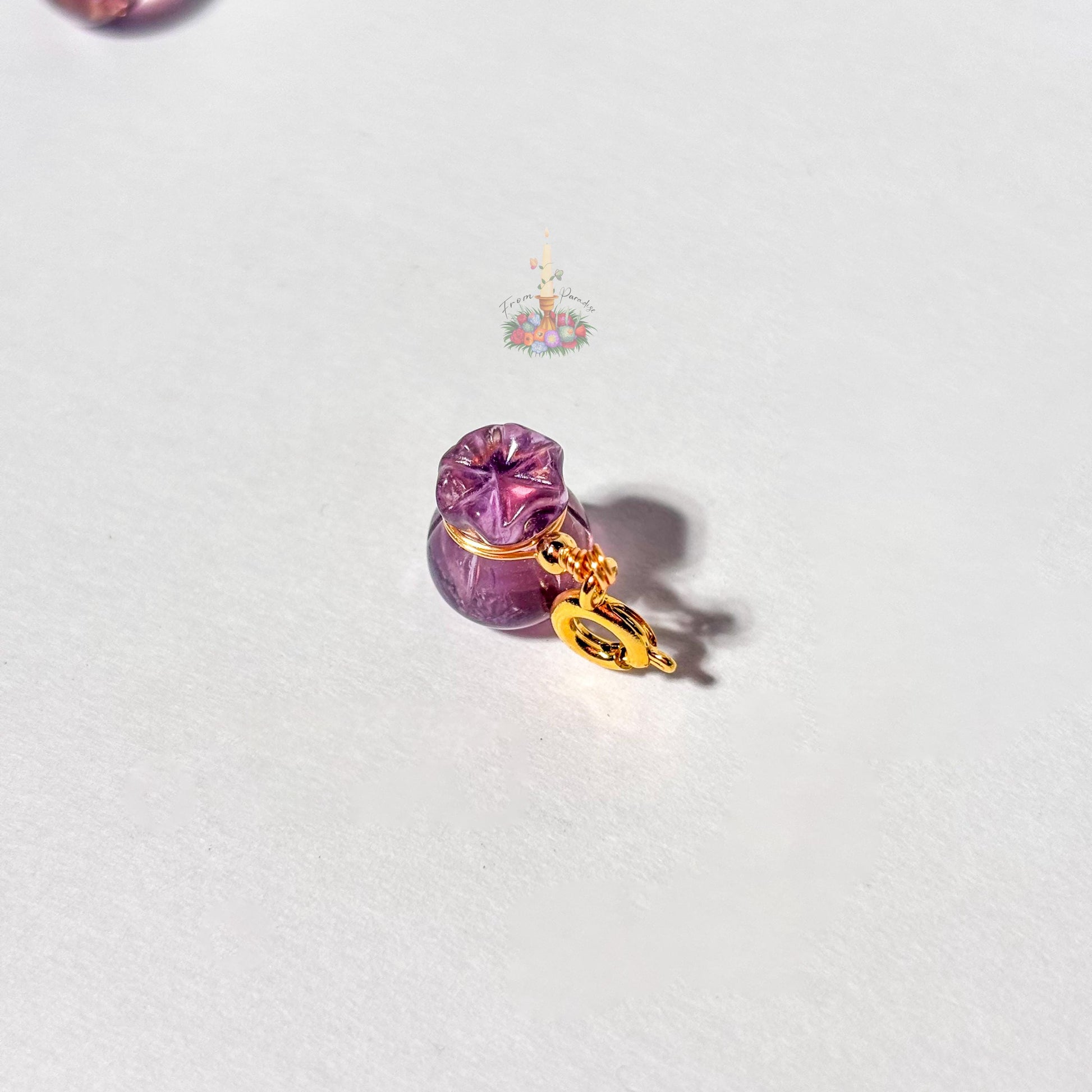 Amethyst | Ametrine Money Bag Charm