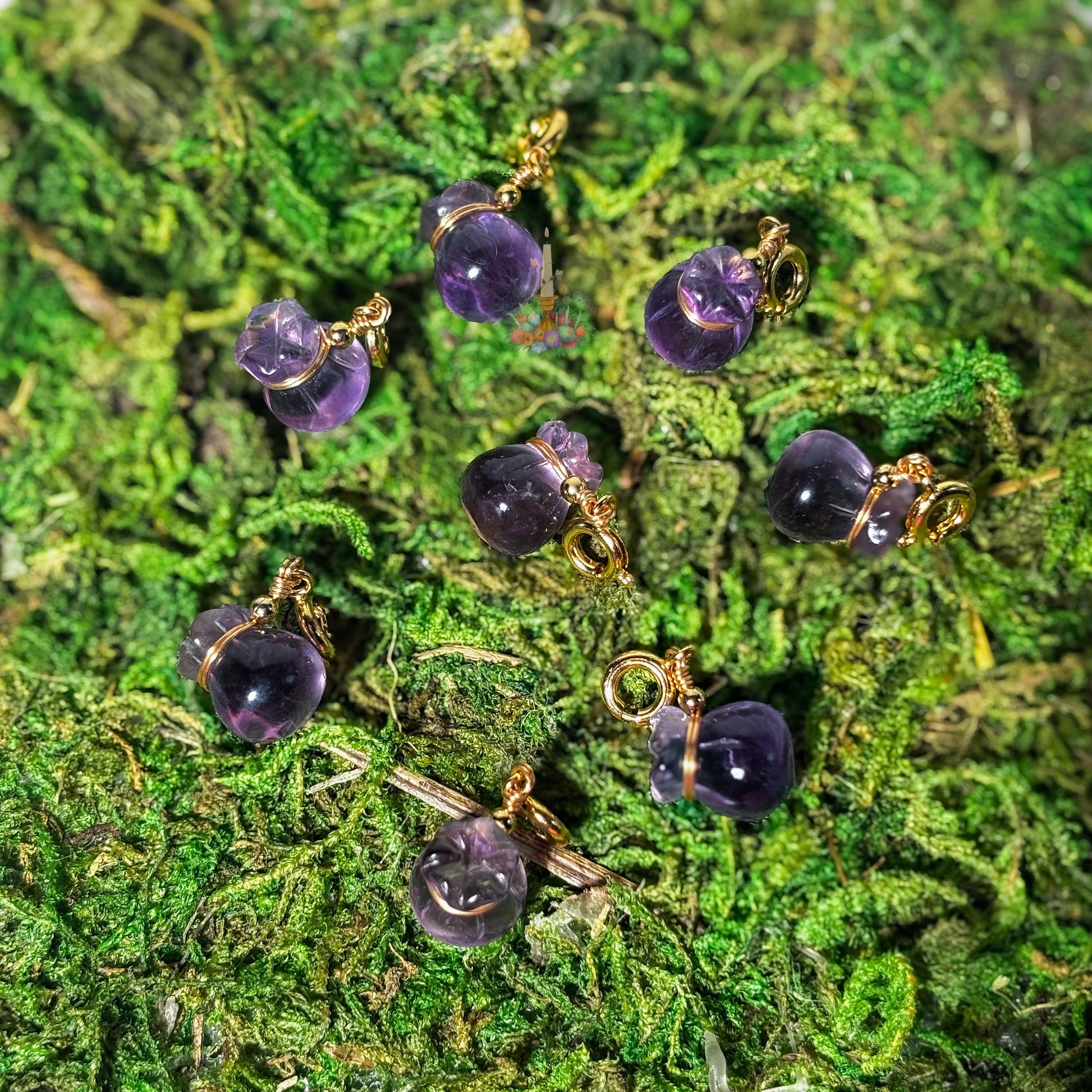 Amethyst | Ametrine Money Bag Charm