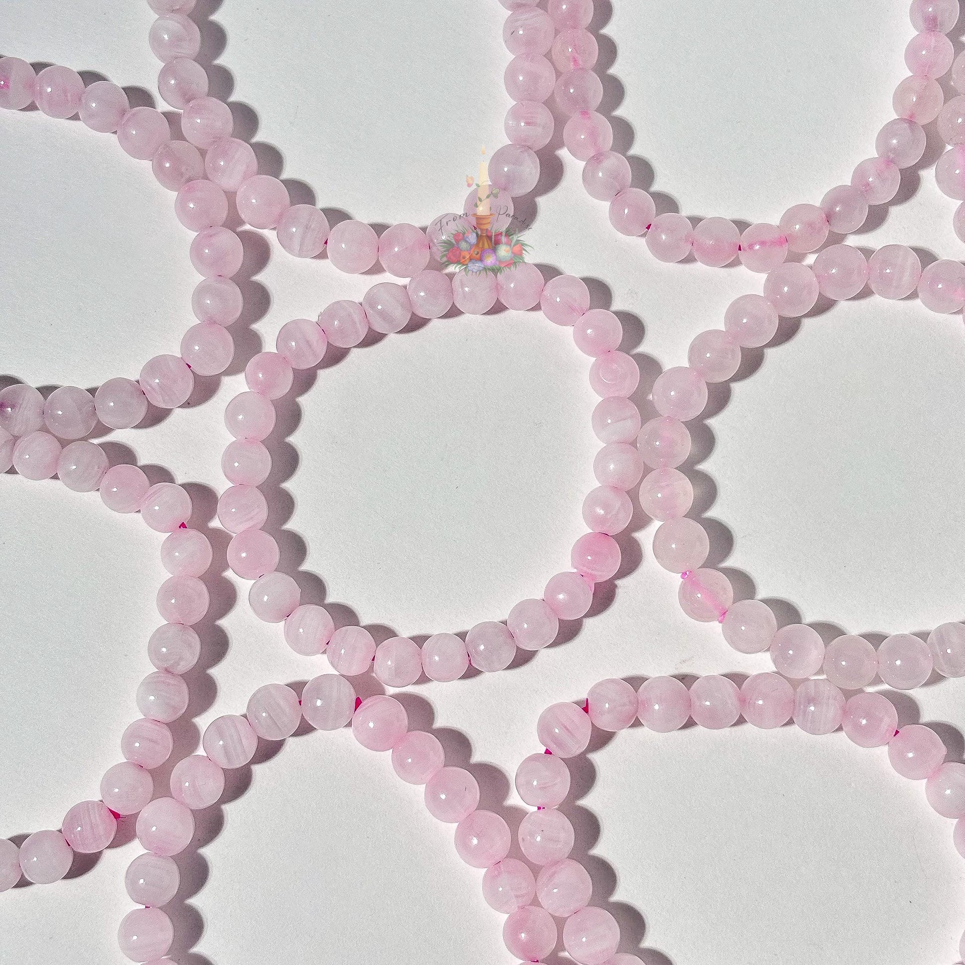 Pink Calcite Bracelet: Stone for Conpassion and Self Love | Crystal Jewelry